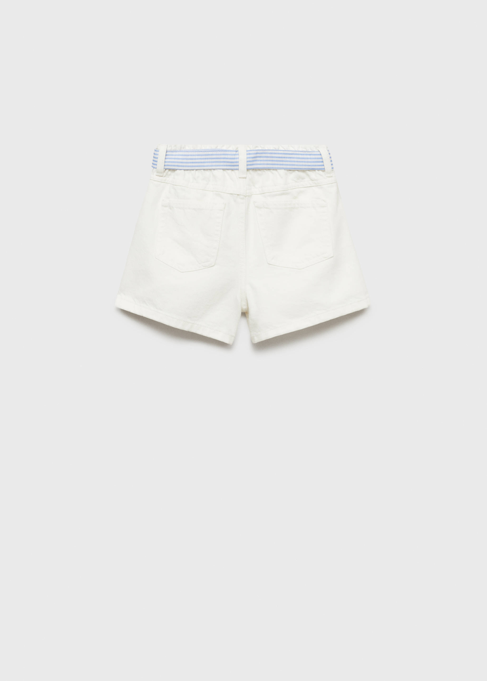 Denim shorts with bow - Reverse of the article