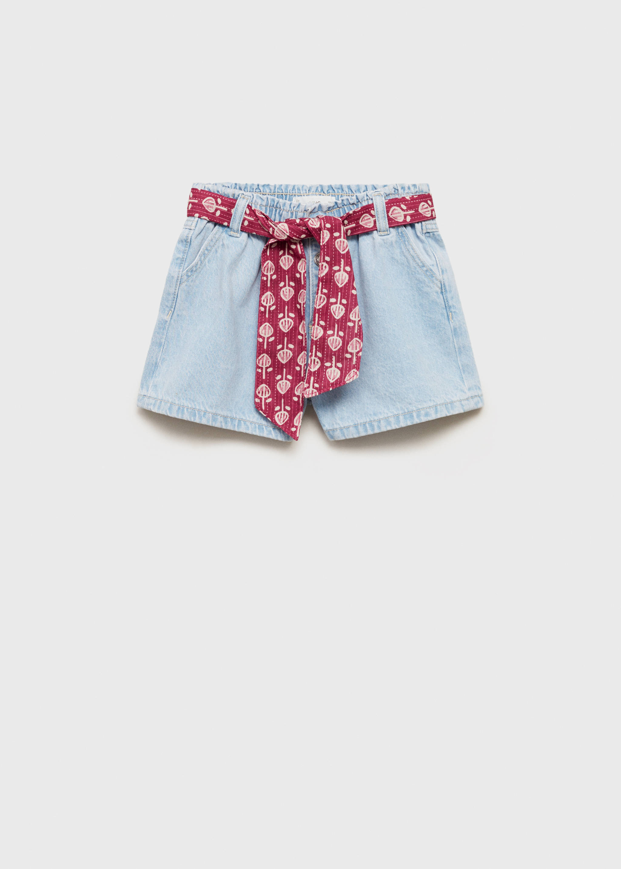 Denim shorts with bow - Article without model