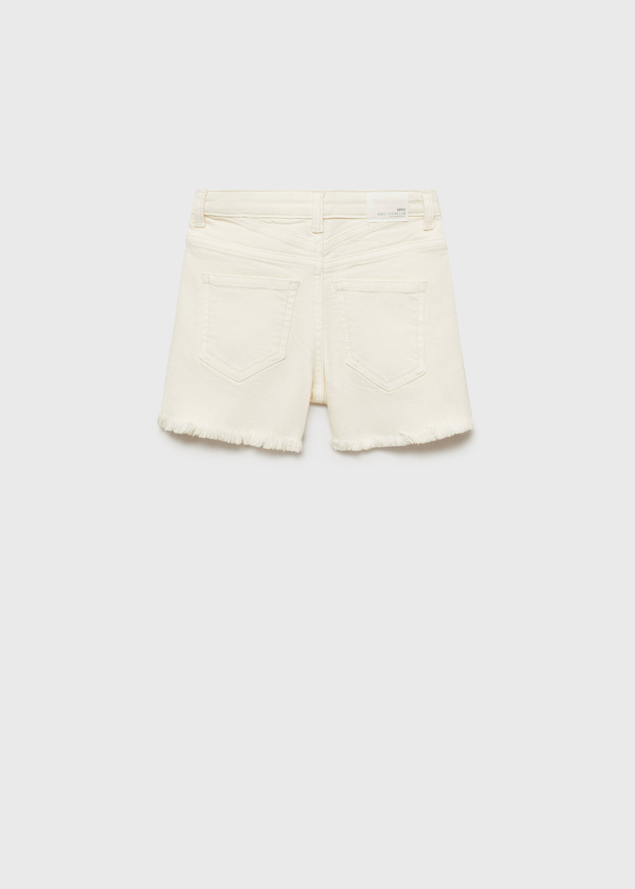 شورت دنيم بحاشية ممزقة - الجهة الخلفية للمنتج