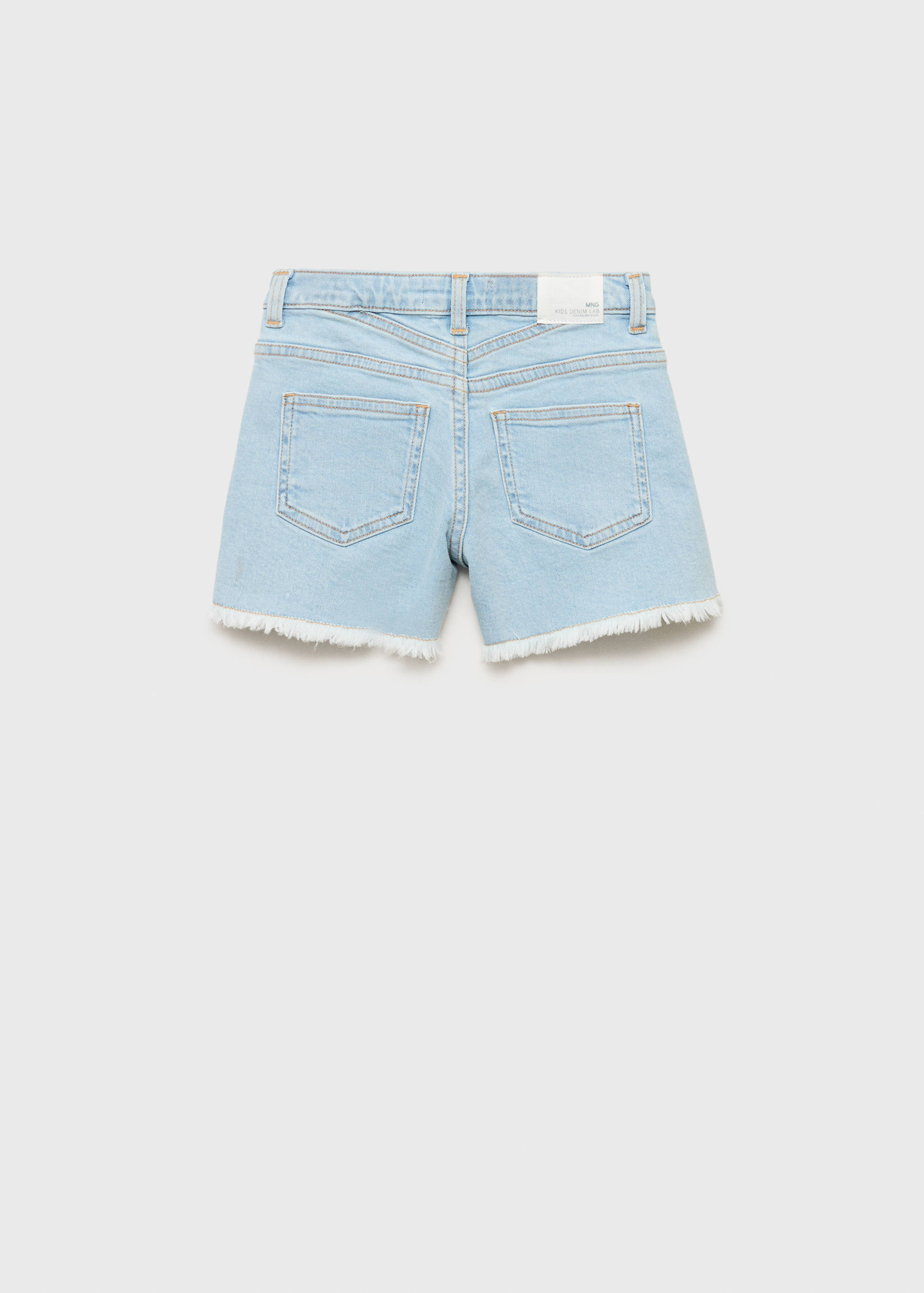 شورت دنيم بحاشية ممزقة - الجهة الخلفية للمنتج