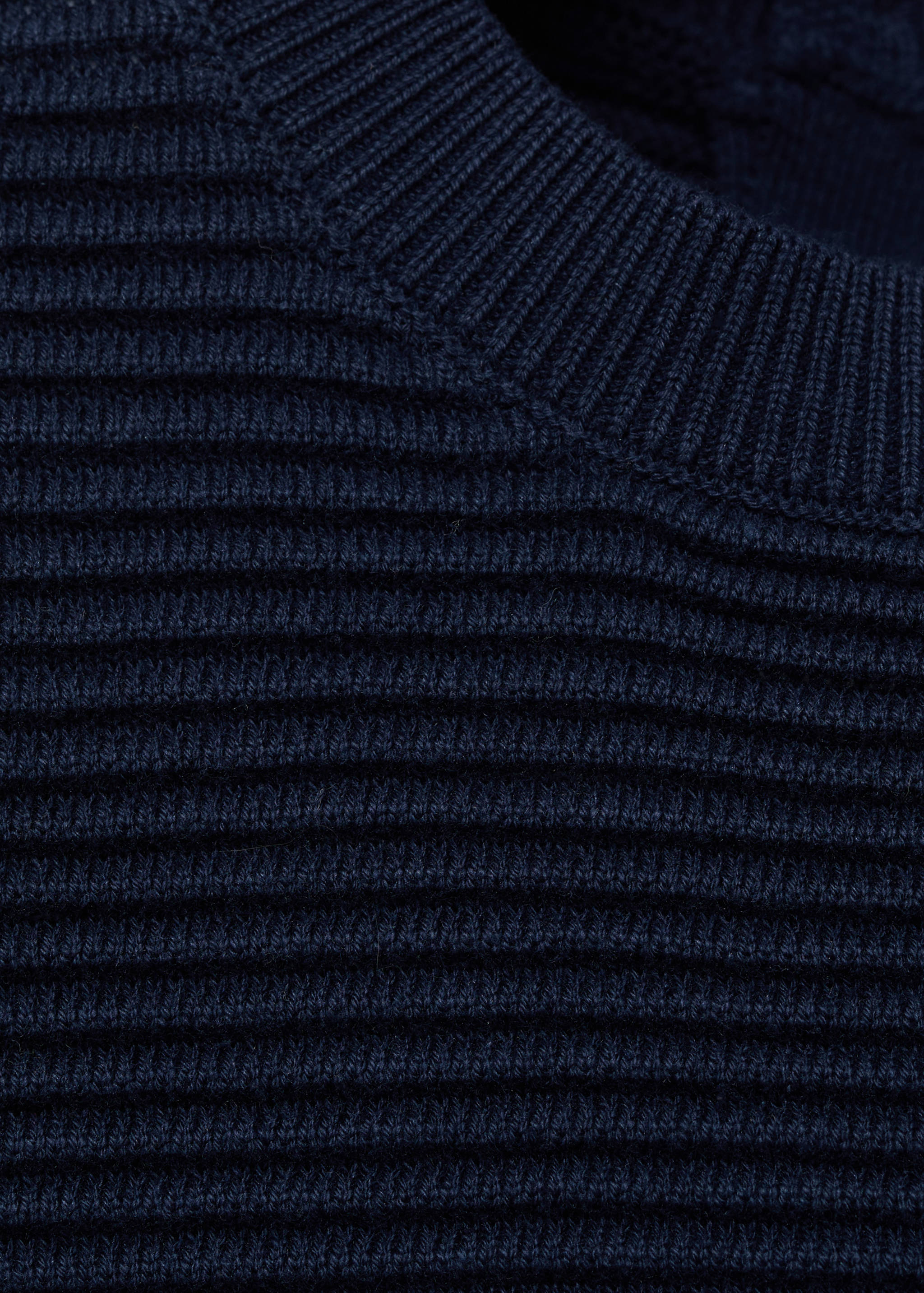Cotton-knitted embossed sweater - Details of the article 8