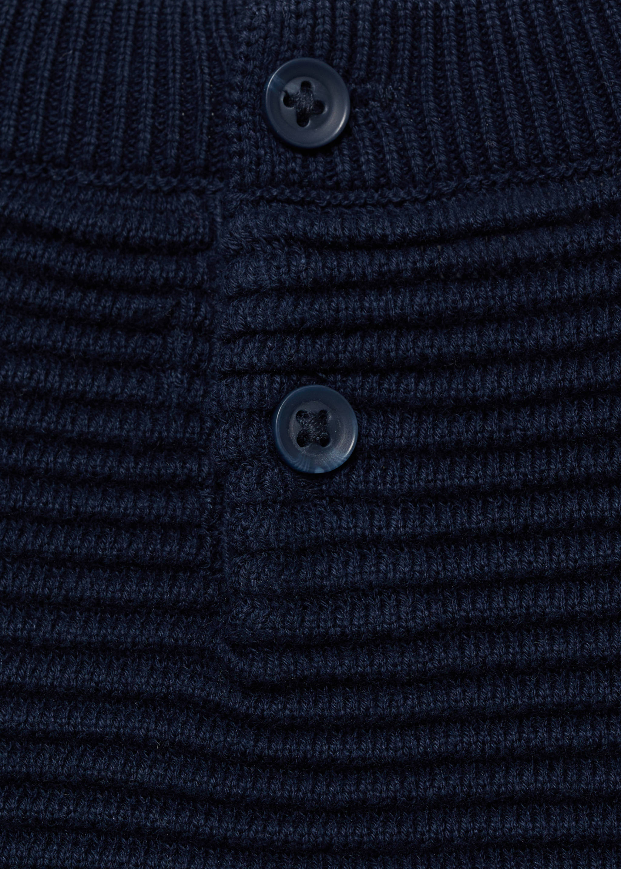 Cotton-knitted embossed sweater - Details of the article 0