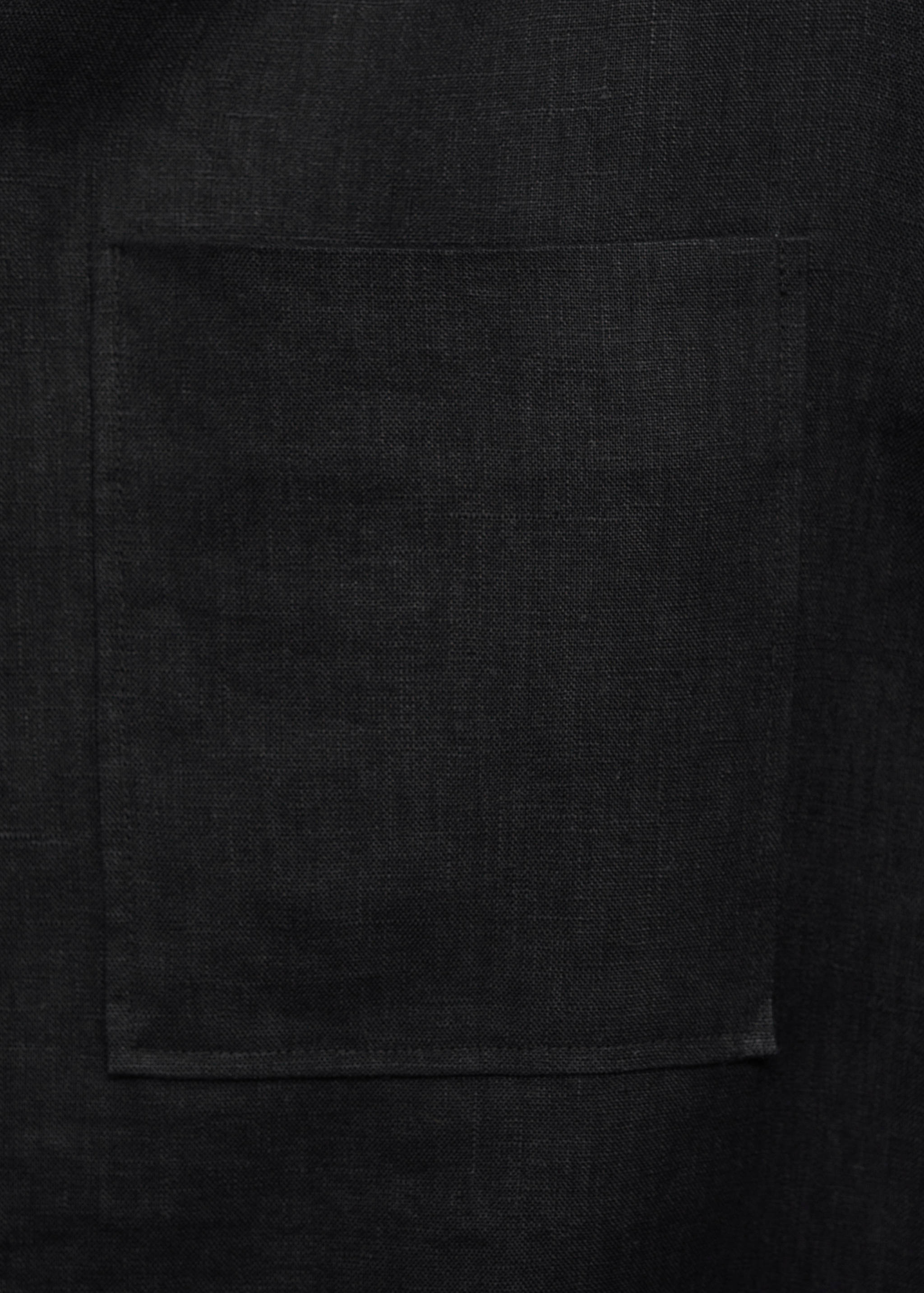 100% linen short sleeve shirt - Details of the article 0