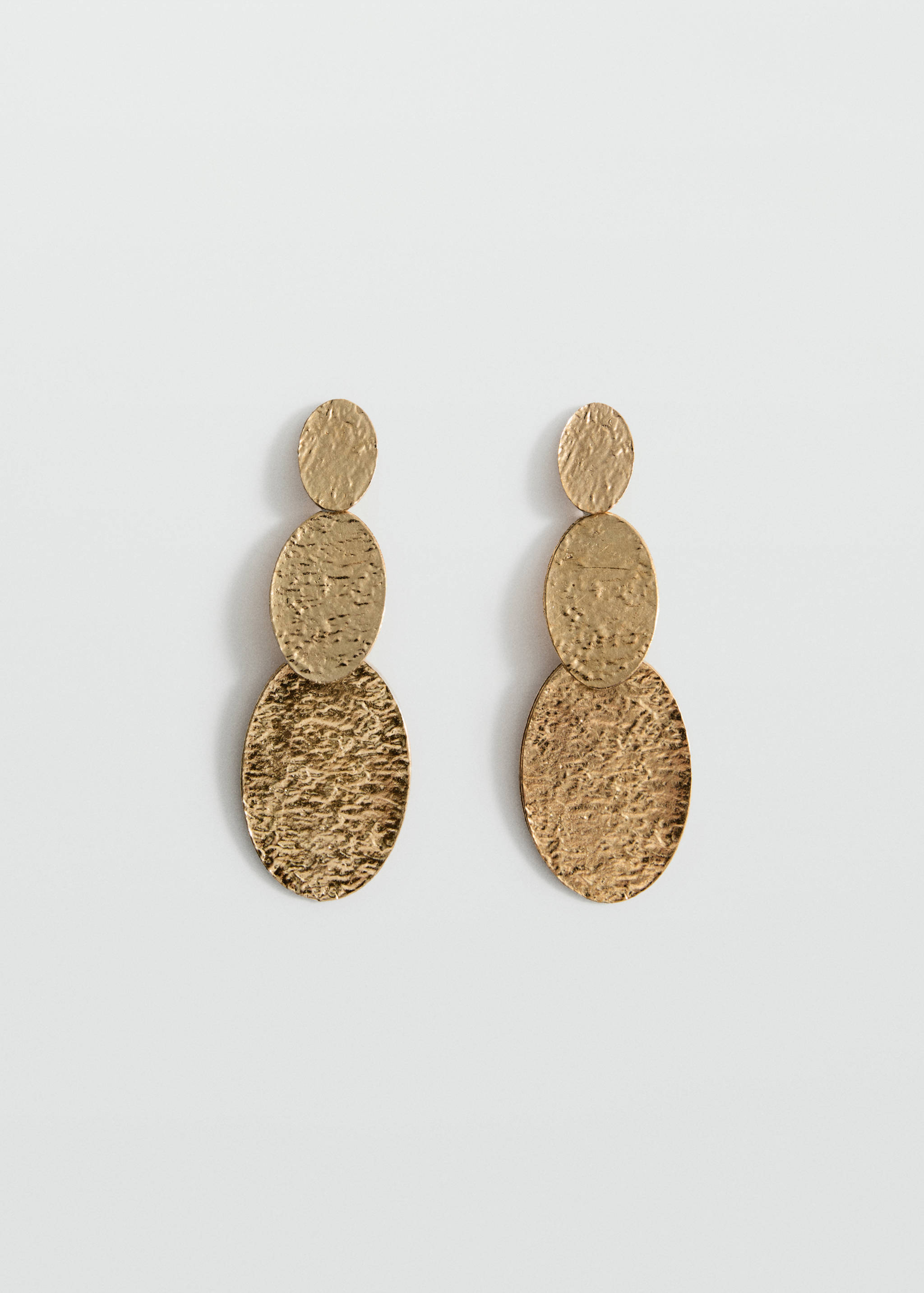 Pendientes largos textura - Artículo sin modelo