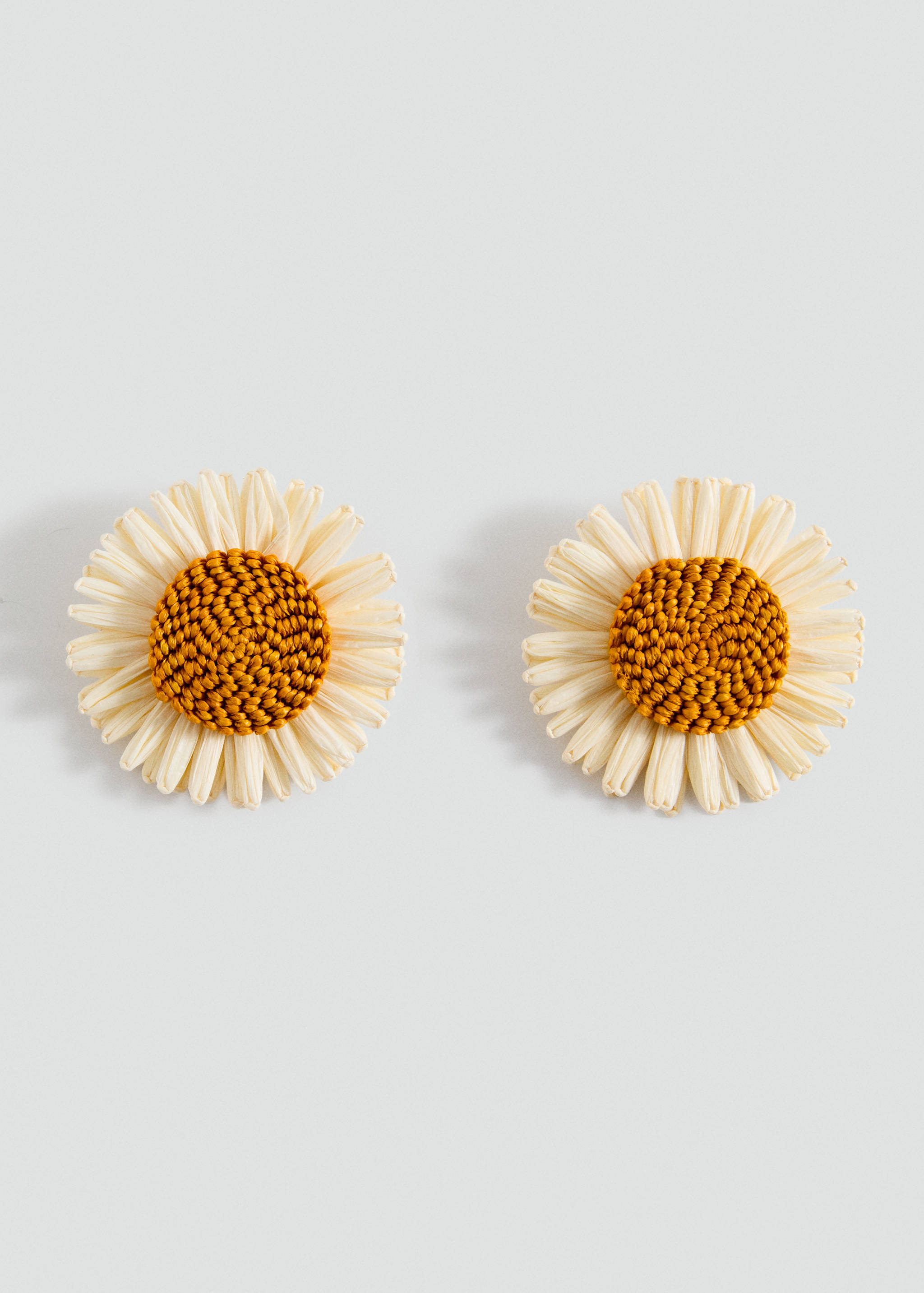 Flowers raffia earrings - Article without model