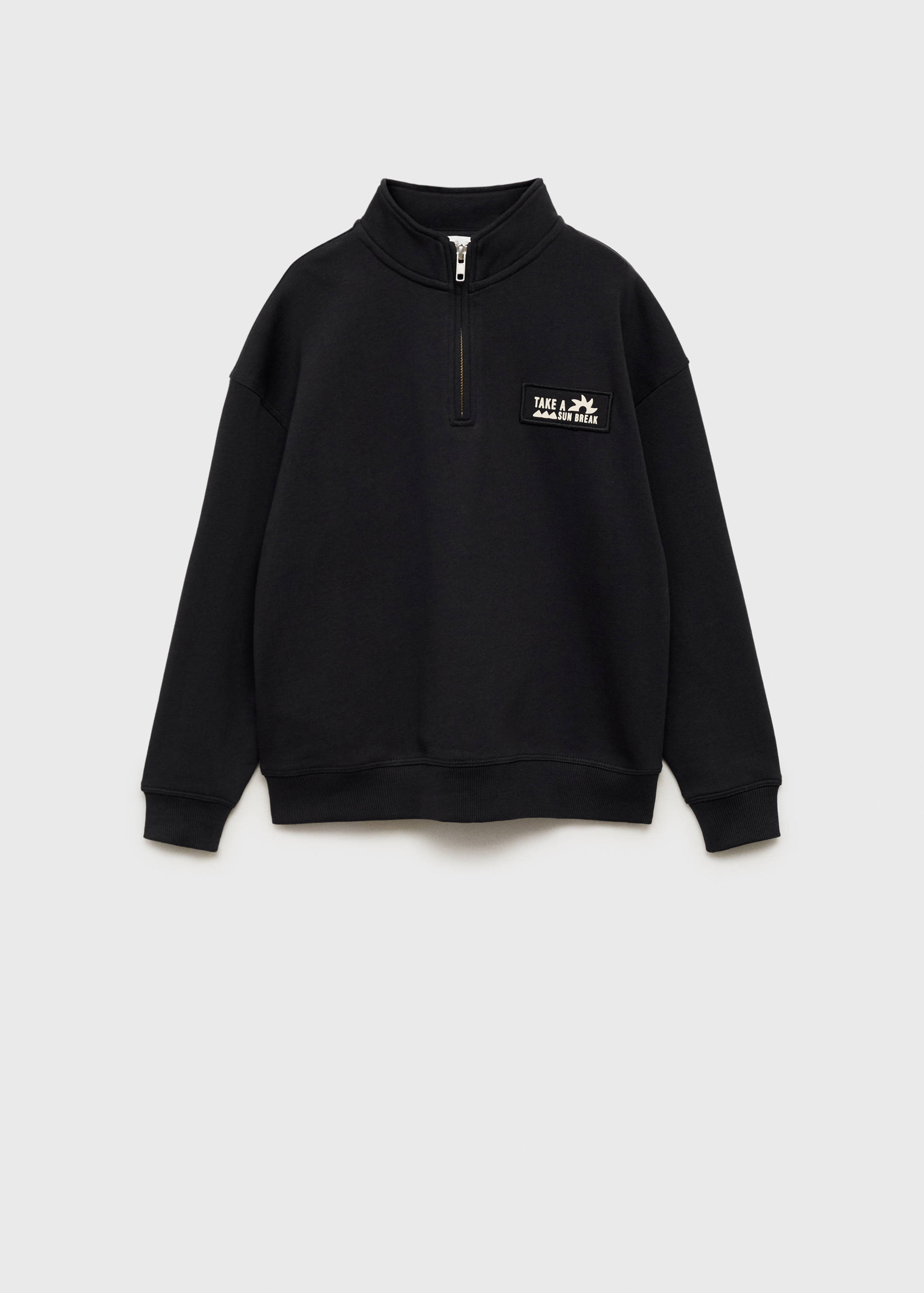 Світшот на блискавці з високим коміром - Товар без моделі