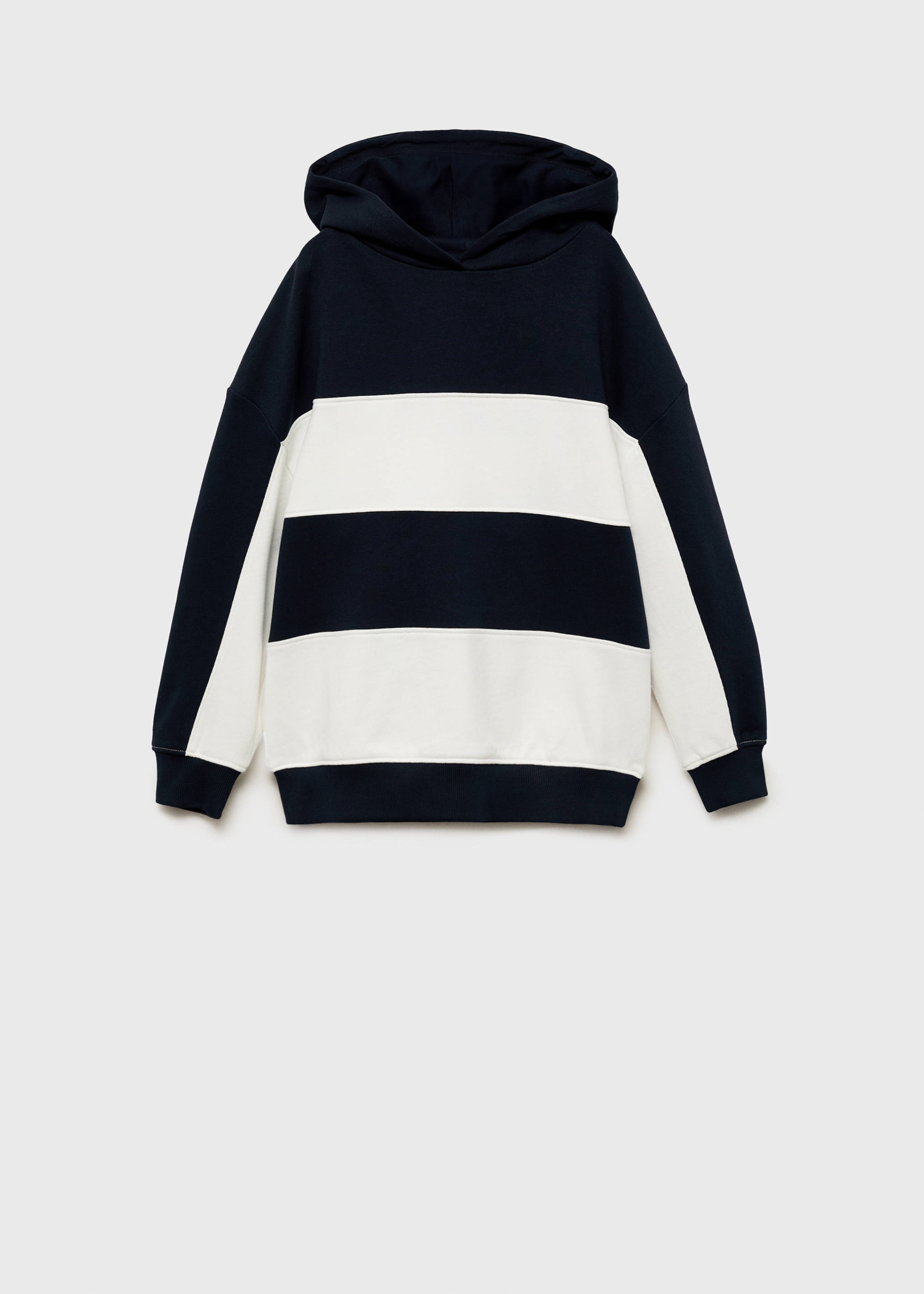 Striped hooded sweatshirt - Article without model