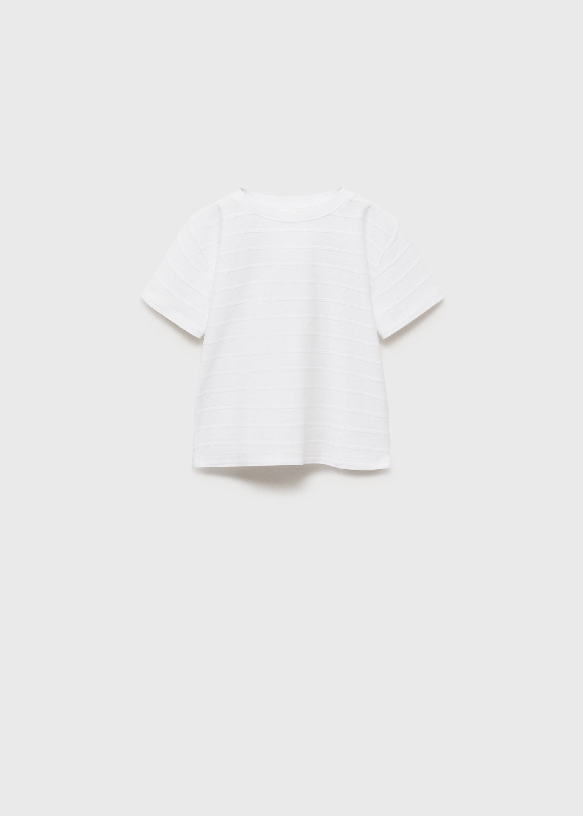 T-shirt algodão riscas relevo - Artigo sem modelo