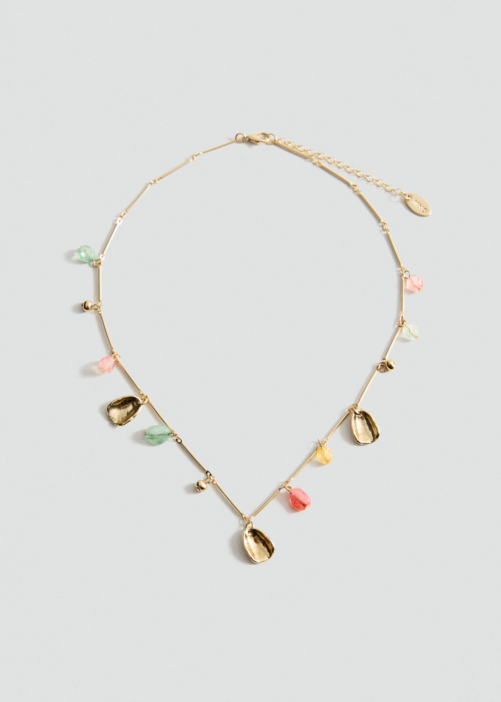 Collier chaîne perles combinées - Article sans modèle