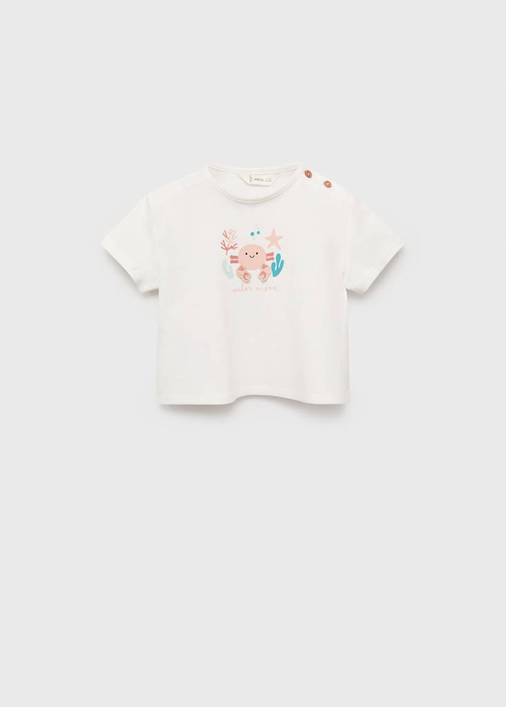 Embossed cotton t-shirt - thumbnail 2
