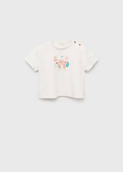 Embossed cotton t-shirt — Off White 1