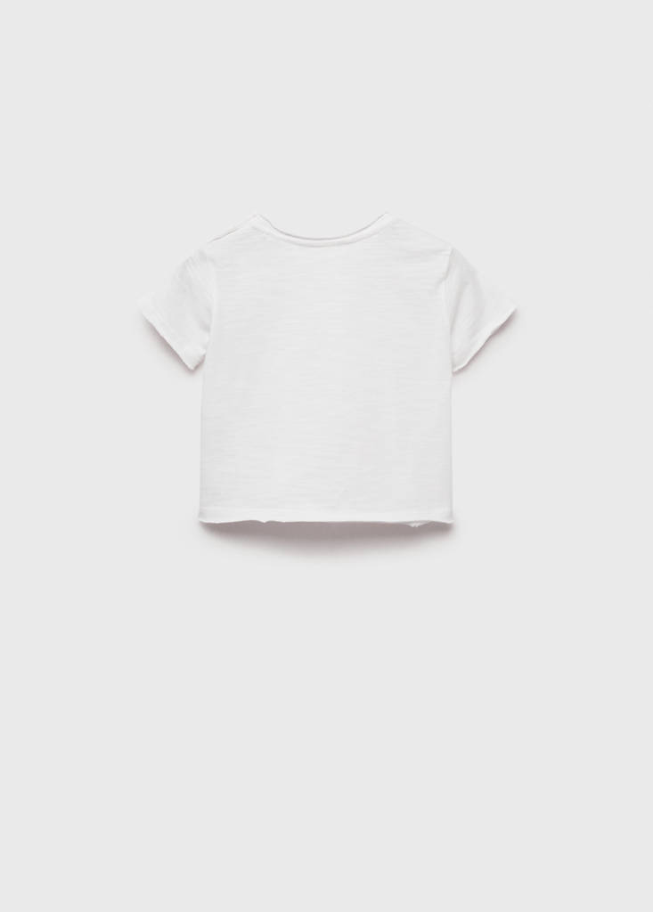 Buttoned cotton T-shirt