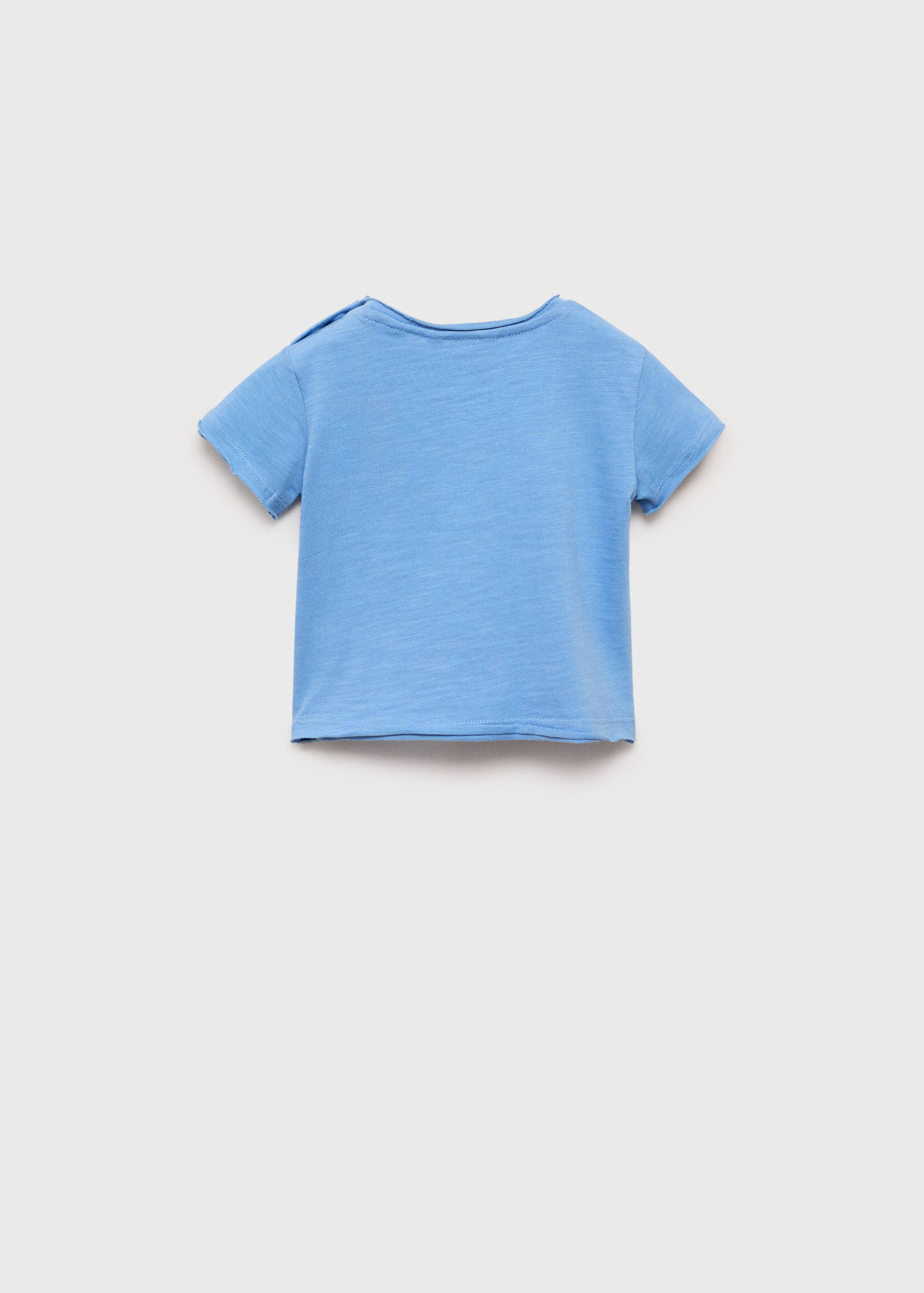 تي شيرت قطني بأزرار - الجهة الخلفية للمنتج