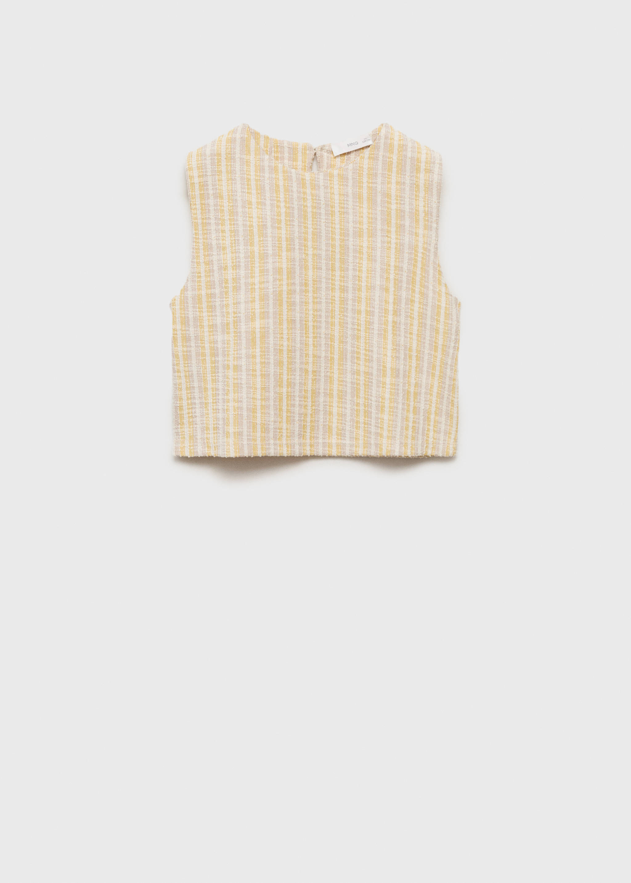 Textured striped T-shirt - Article without model