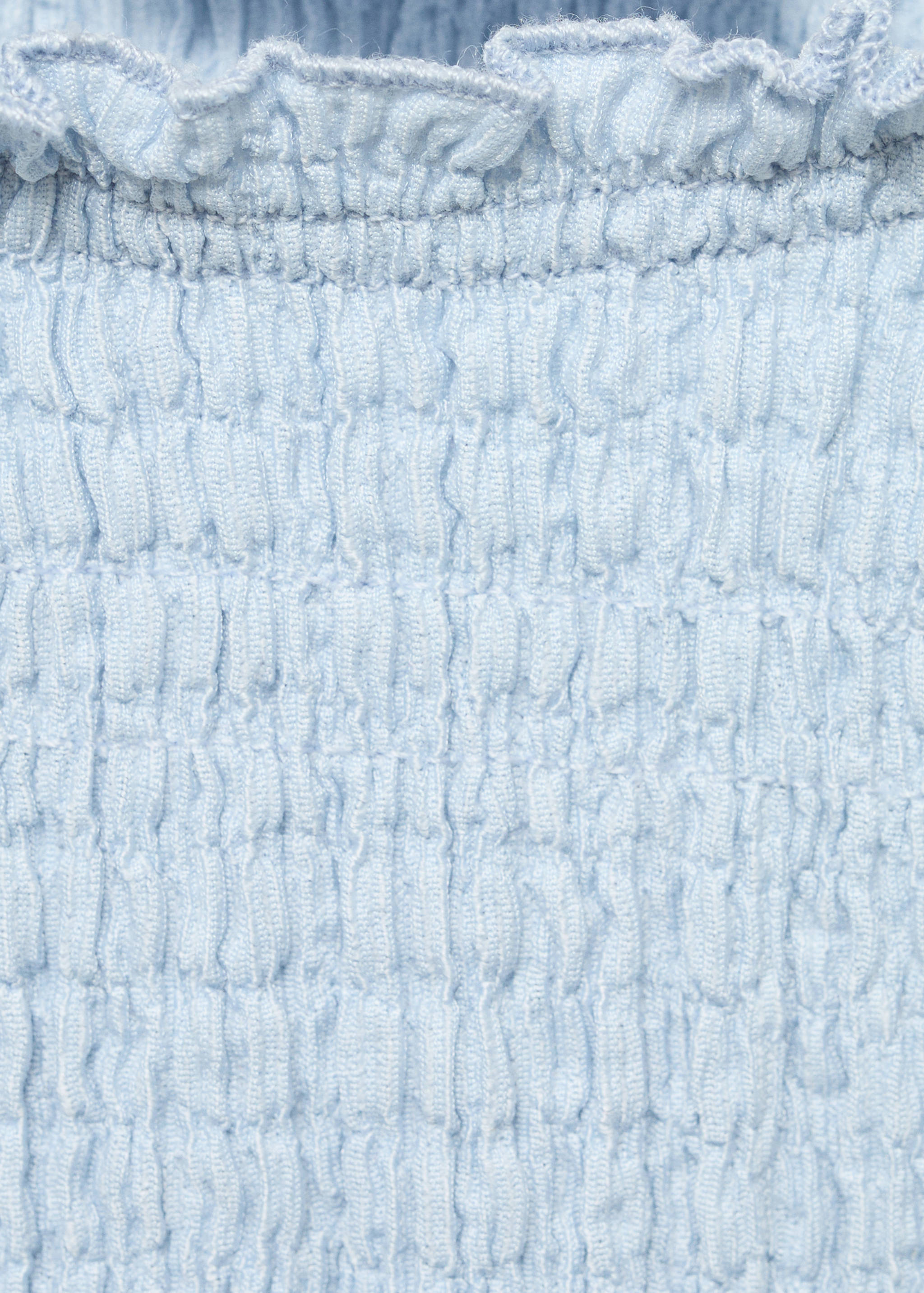 Short-sleeved t-shirt with ruffles - Details of the article 0