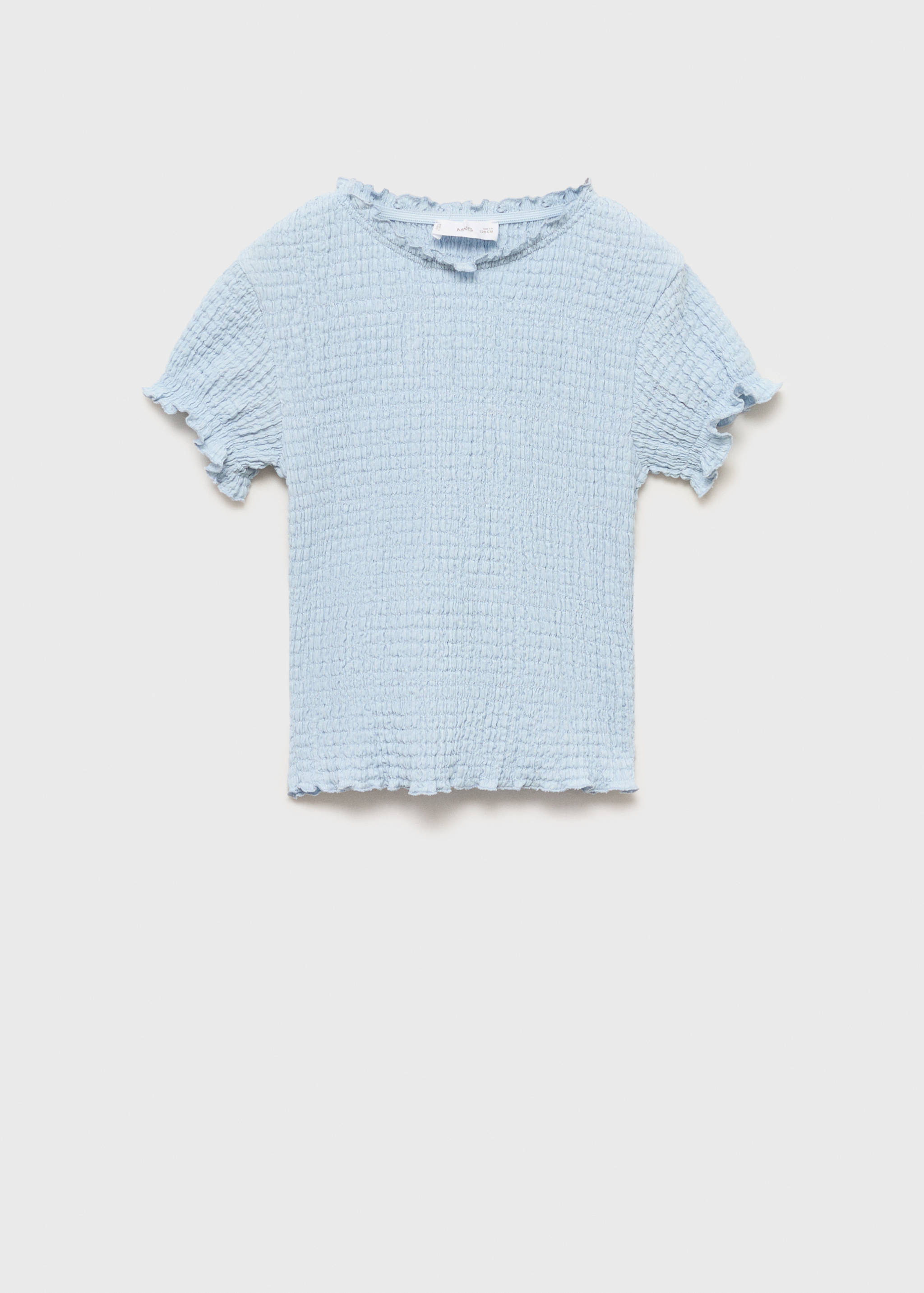 Short-sleeved t-shirt with ruffles - Article without model