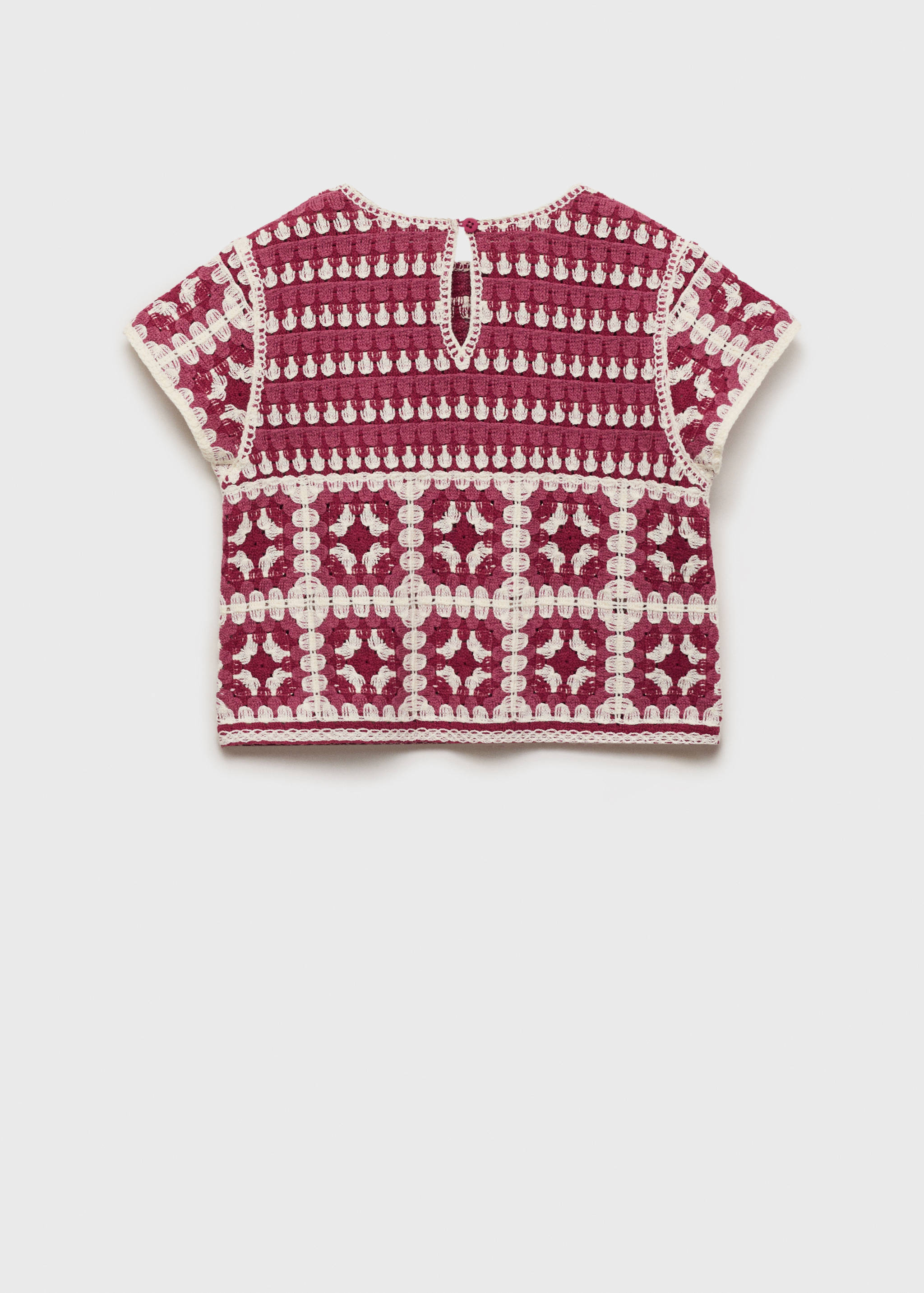 Crop top crochet - Verso de l’article