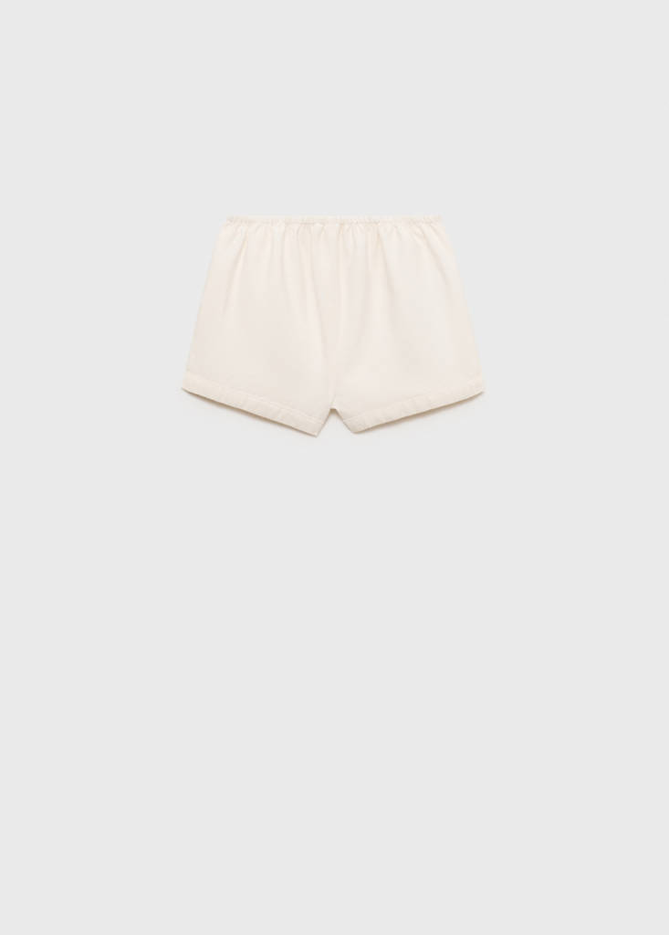 Linen shorts — White