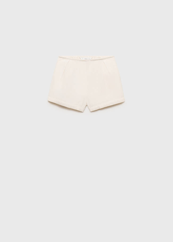 Linen shorts — White
