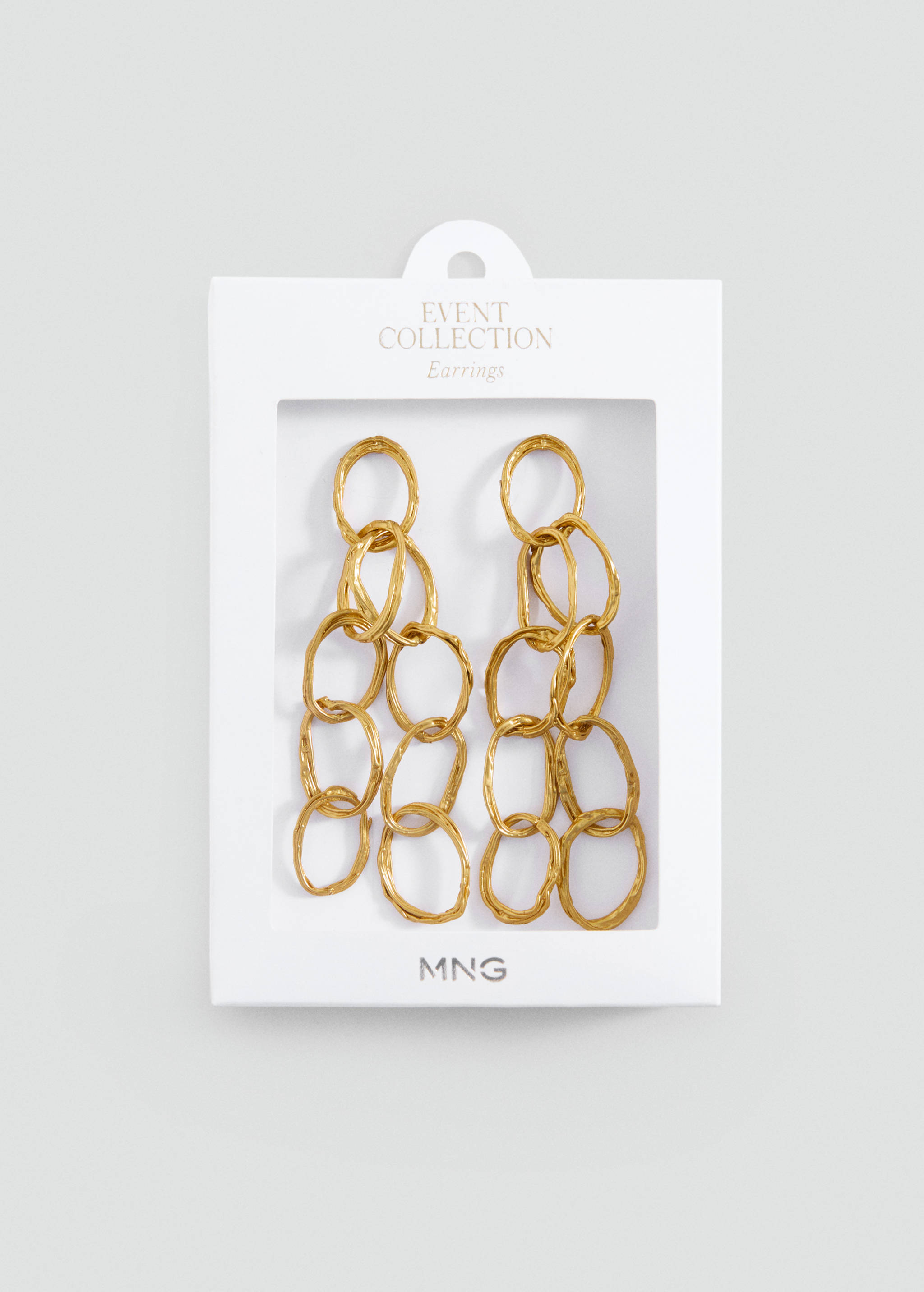 Long earrings with intertwined hoops - Details of the article 2