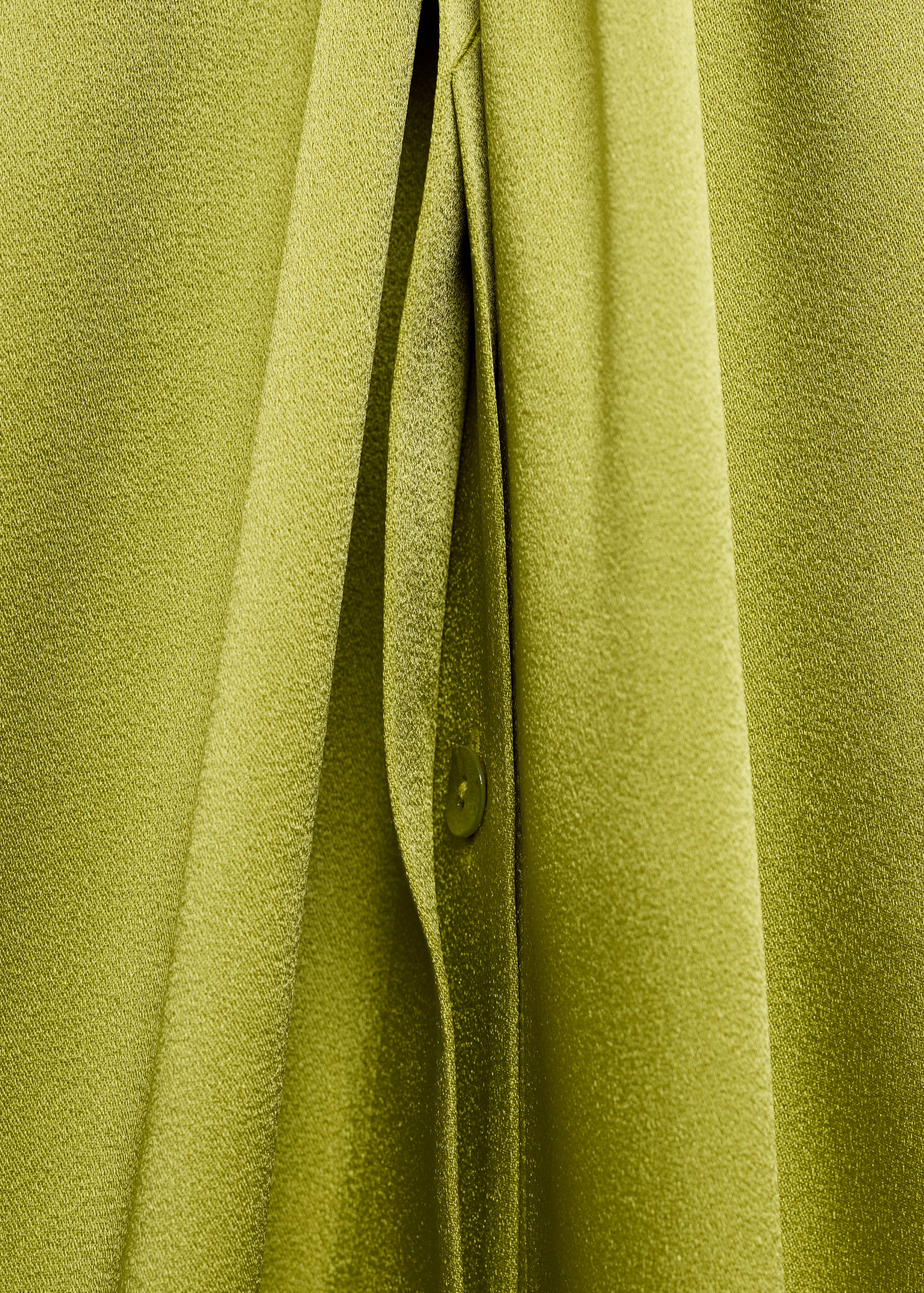 Vestido camisero drapeado aberturas laterales - Detalle del artículo 0