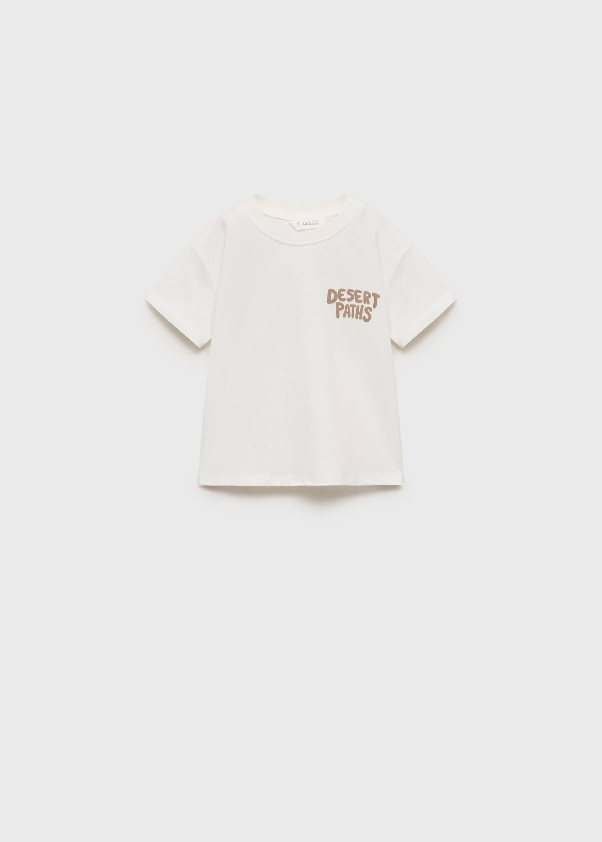Camiseta estampada letras relieve - Artículo sin modelo