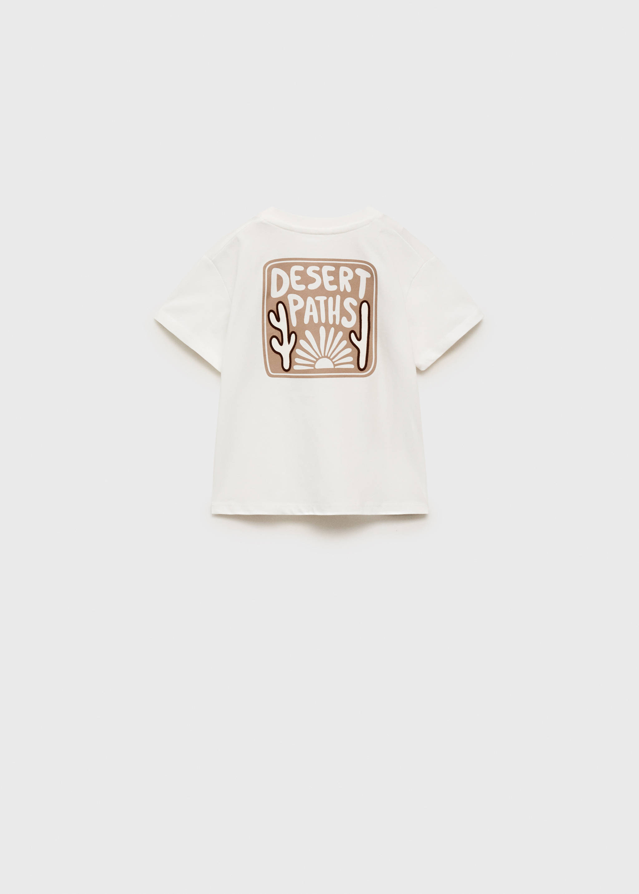 Camiseta estampada letras relieve - Reverso del artículo