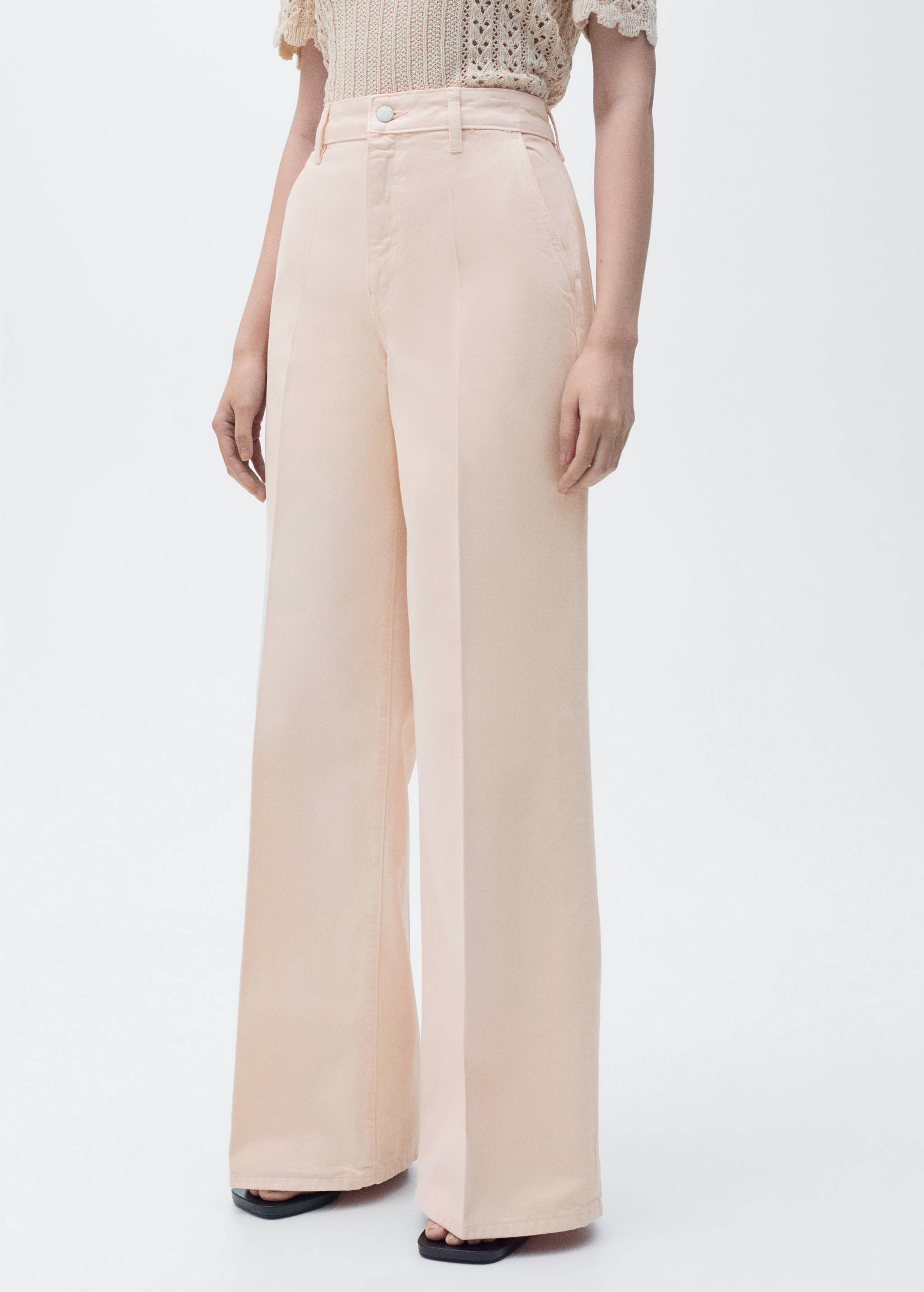 Weit geschnittene High-Waist-Jeans - Mittlere Ansicht