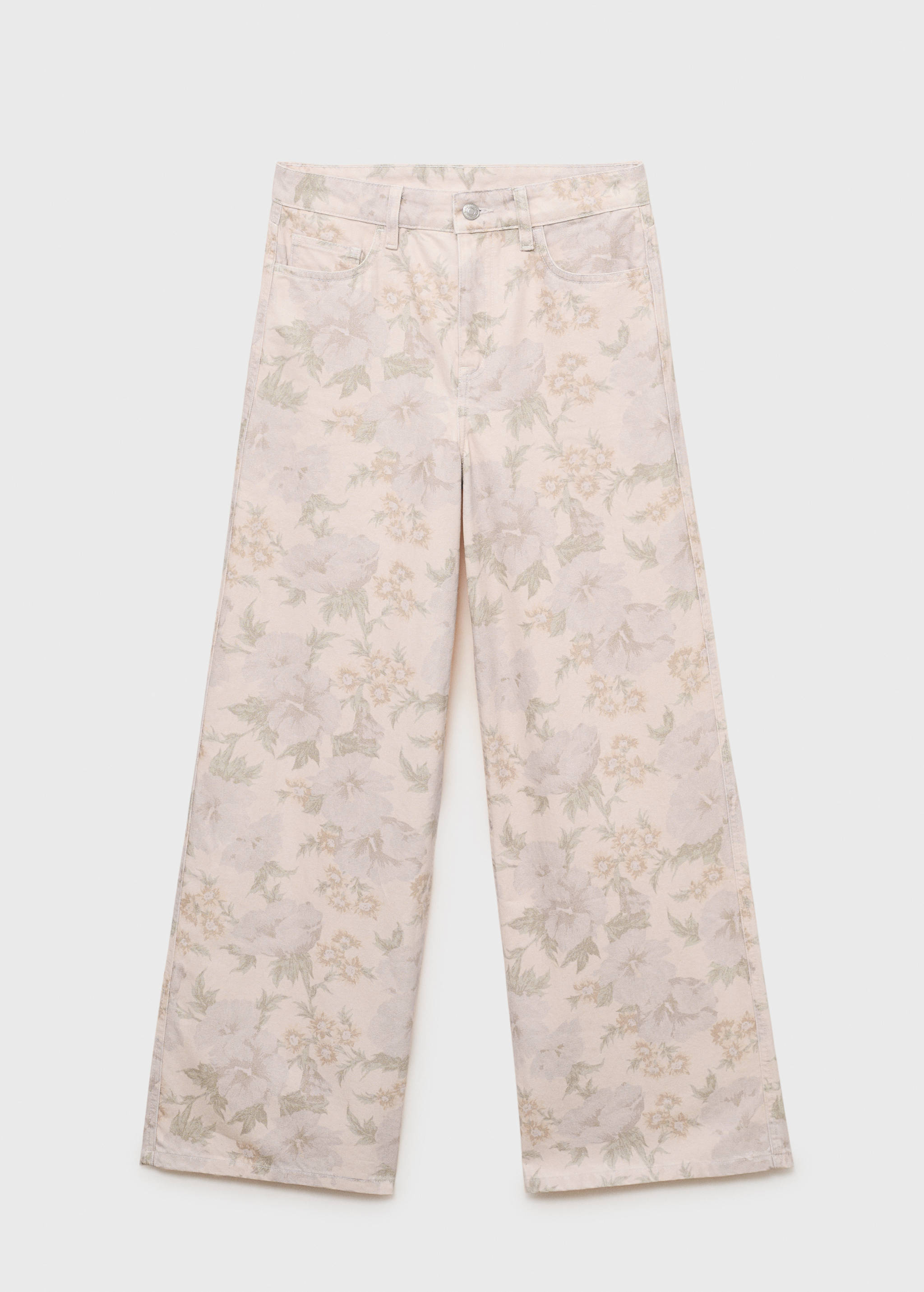 Floral-print wide leg jeans - Article without model