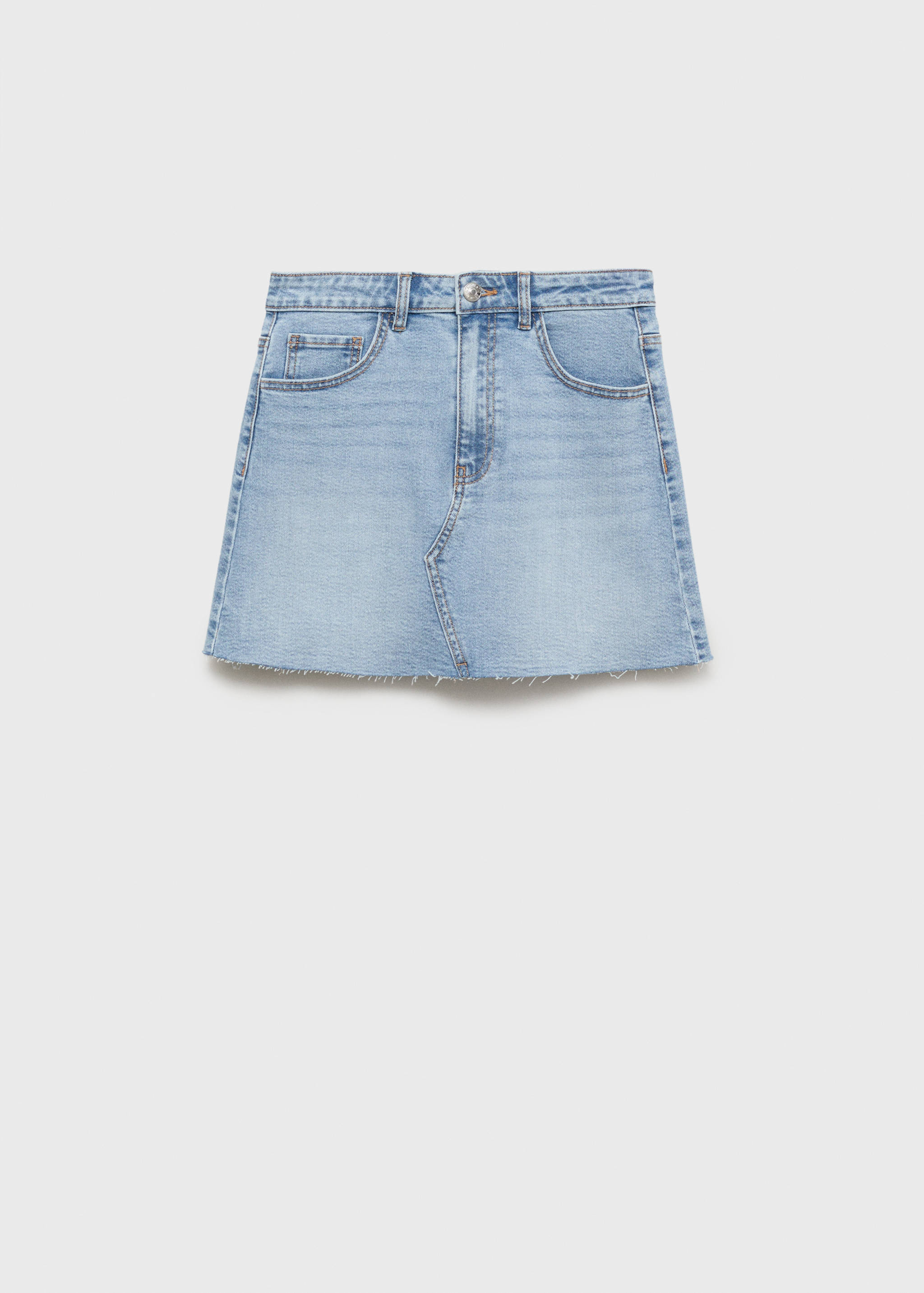Minijupe jean ourlet effiloché - Article sans modèle