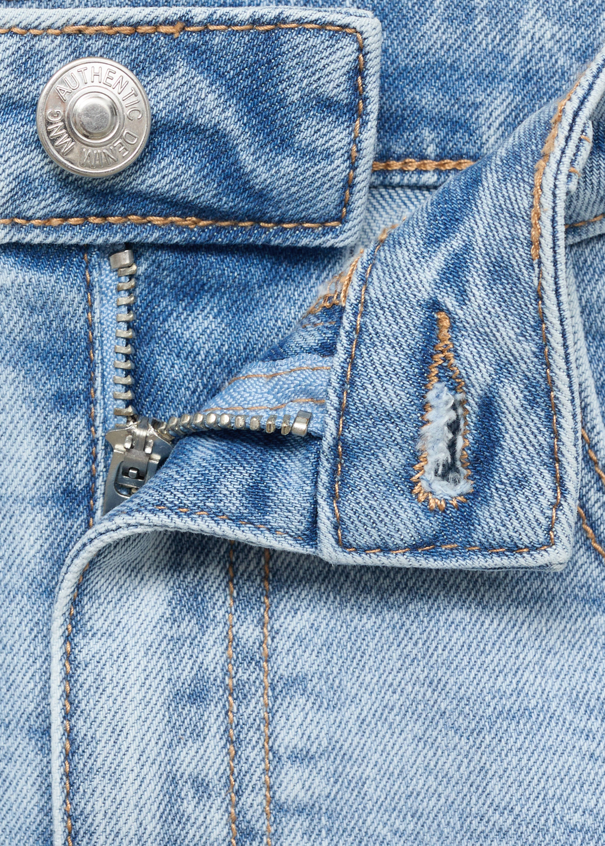 Minijupe jean ourlet effiloché - Détail de l'article 8