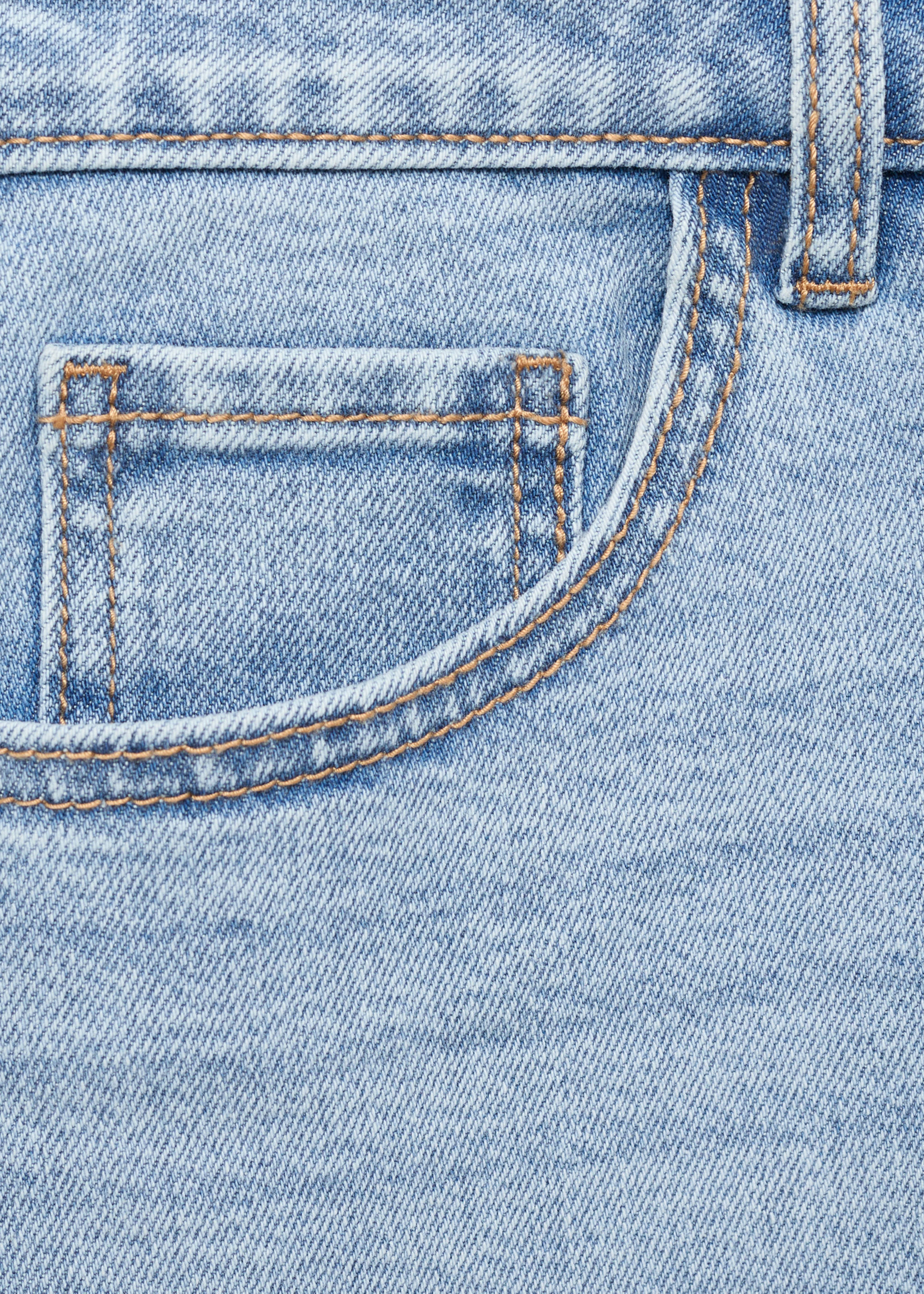 Minijupe jean ourlet effiloché - Détail de l'article 0