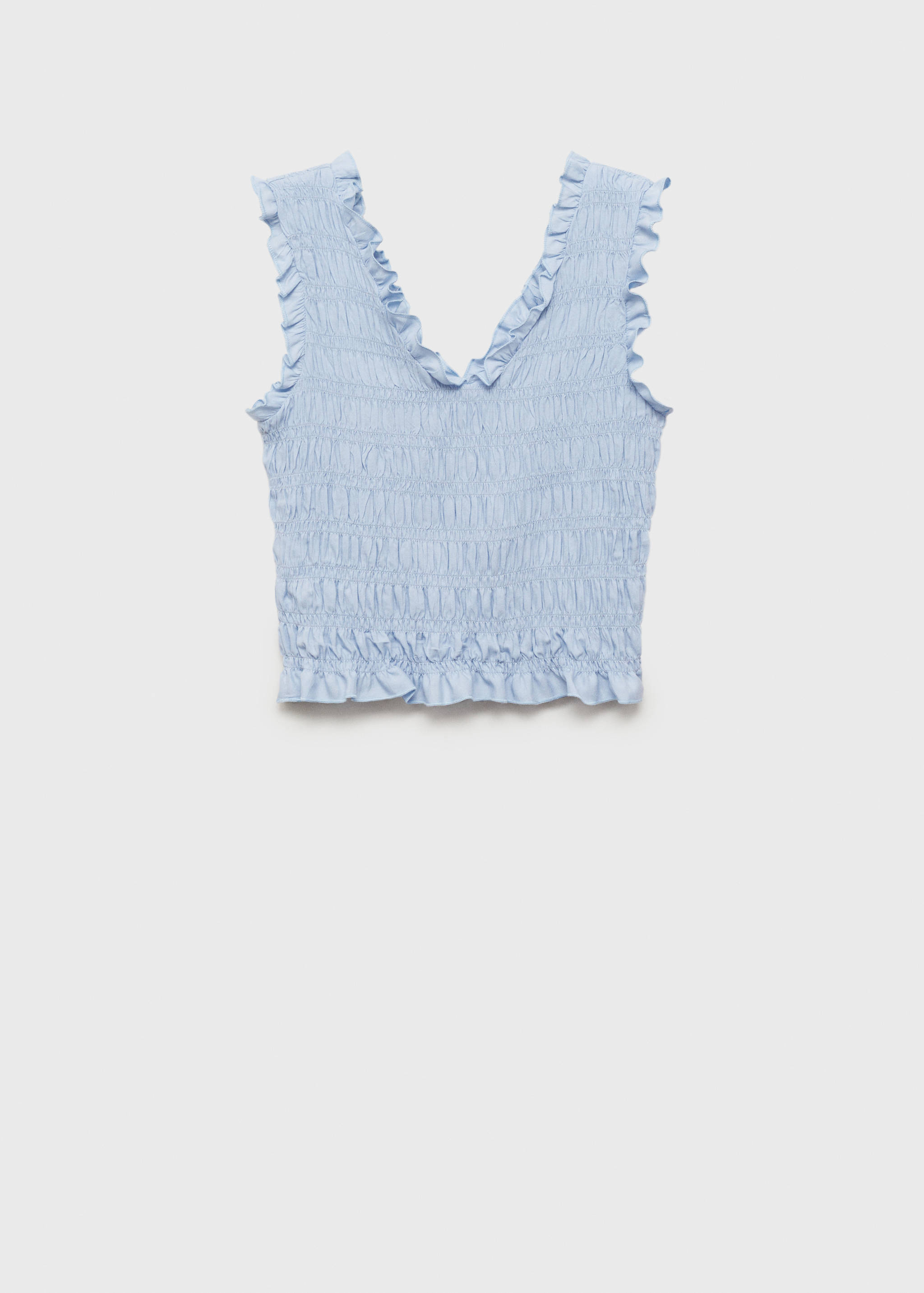 Gerafftes Rüschentop - Artikel ohne Model
