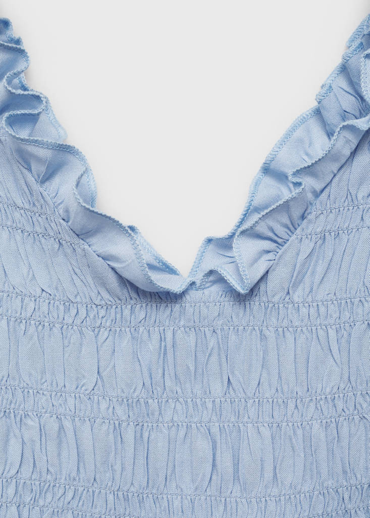 Ruffled top — Sky Blue