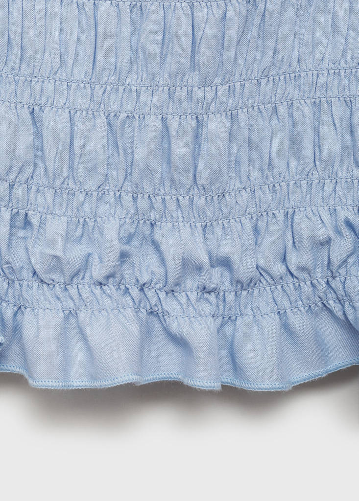 Ruffled top — Sky Blue