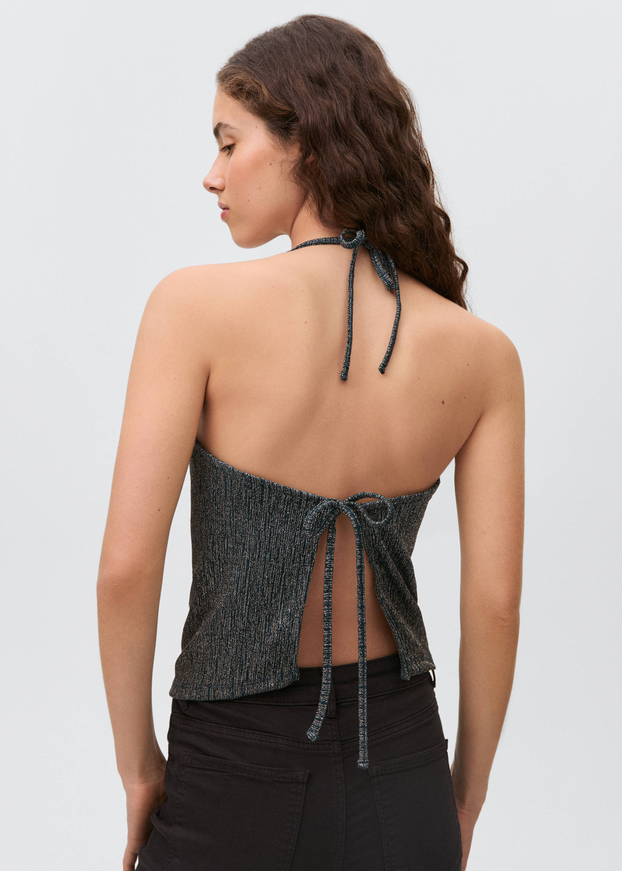 Metalliserad top - Artikelns baksida