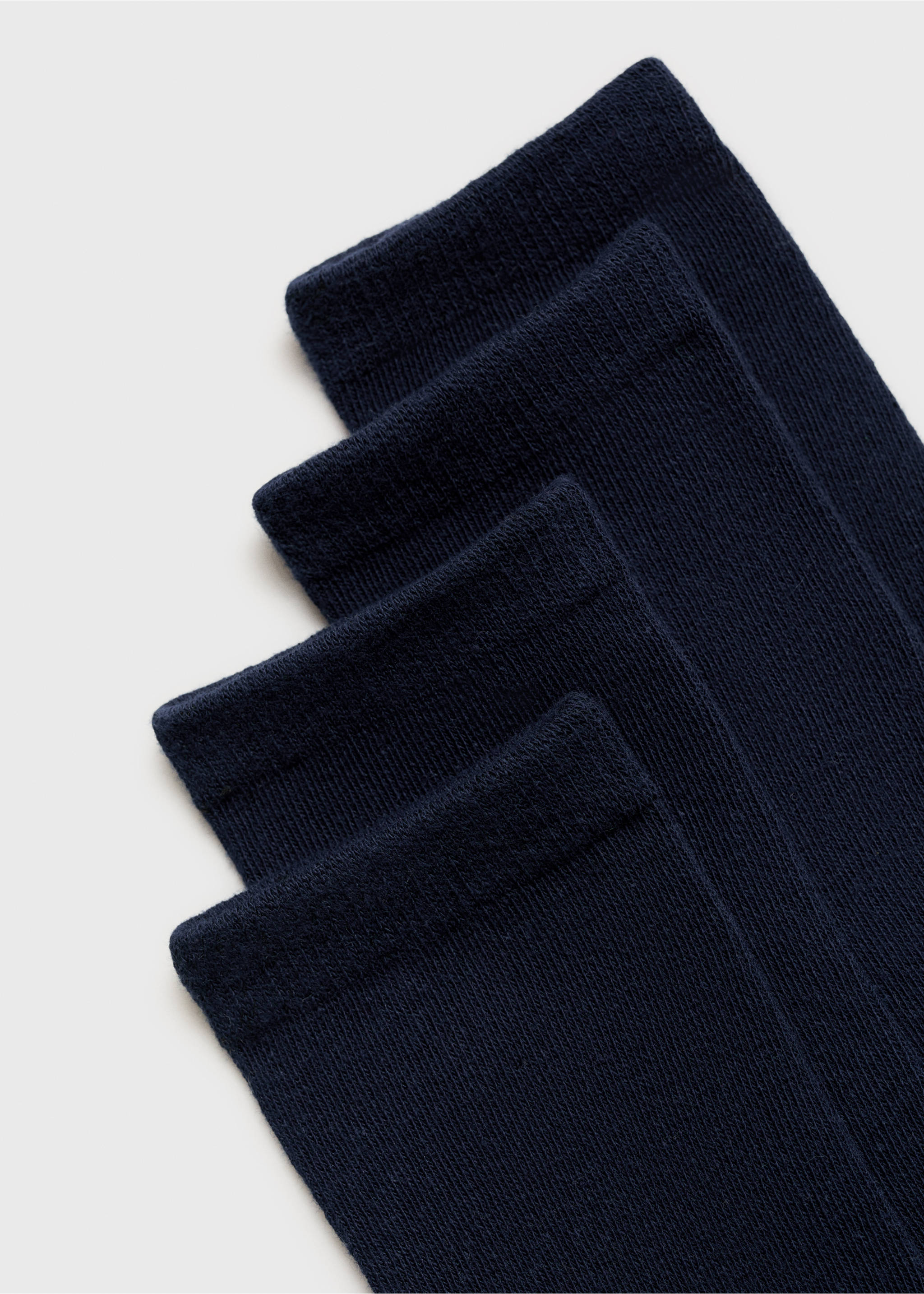 Pack 2 calcetines lisos - Detalle del artículo 0, Azul marino oscuro. Ref: 87026349-00.