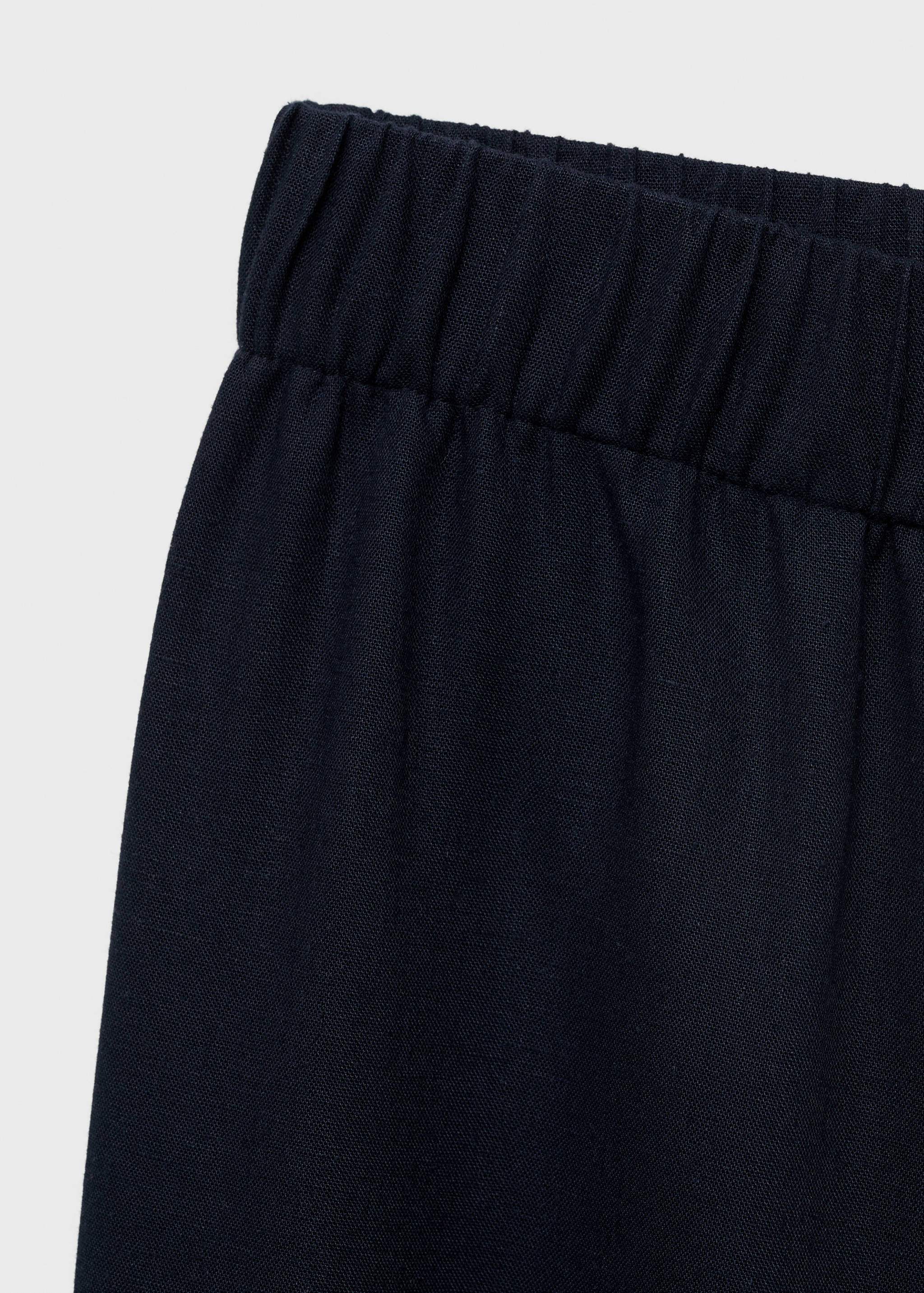 Straight linen-blend pants - Details of the article 8