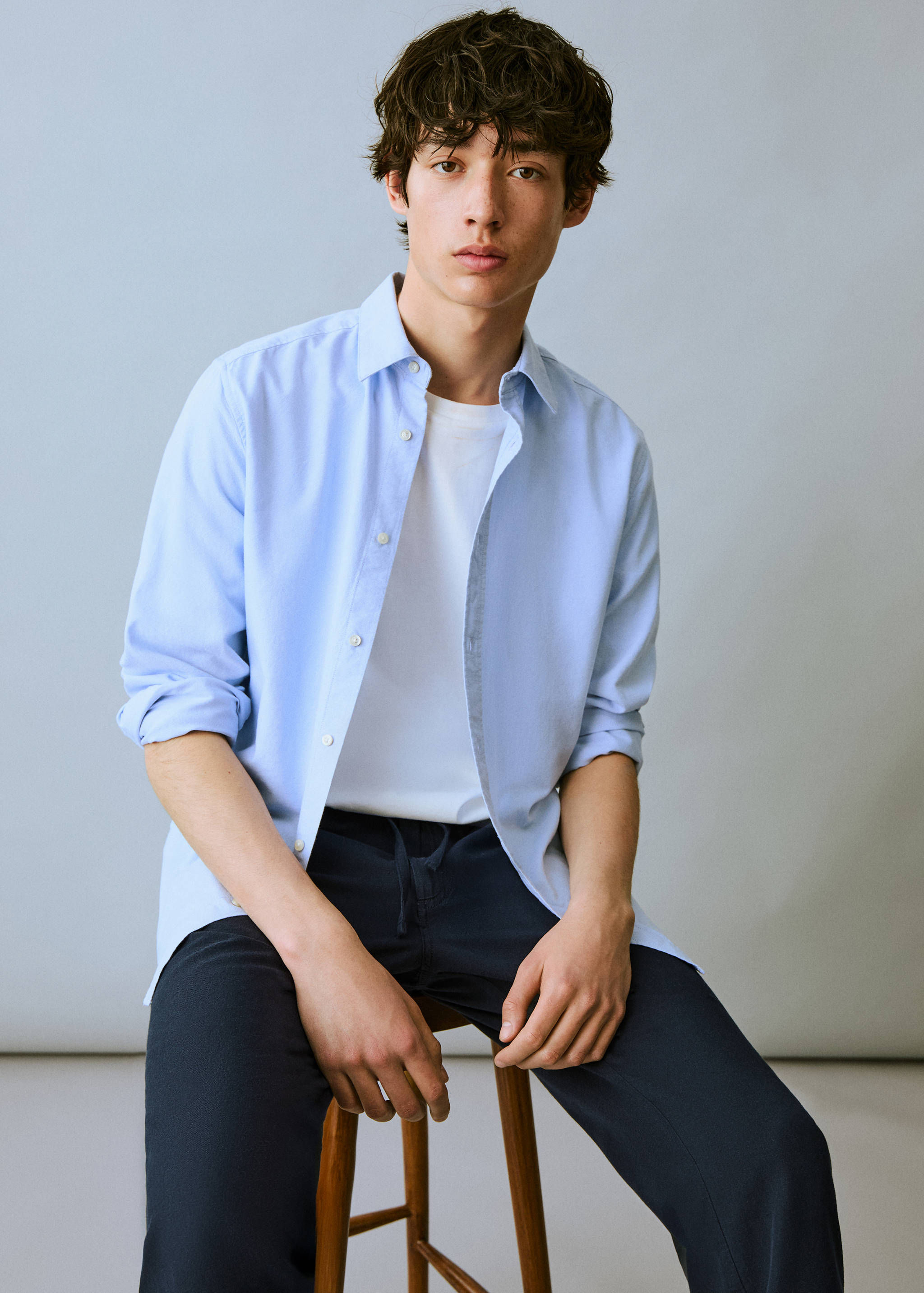 Cotton-linen jogger trousers - Details of the article 2