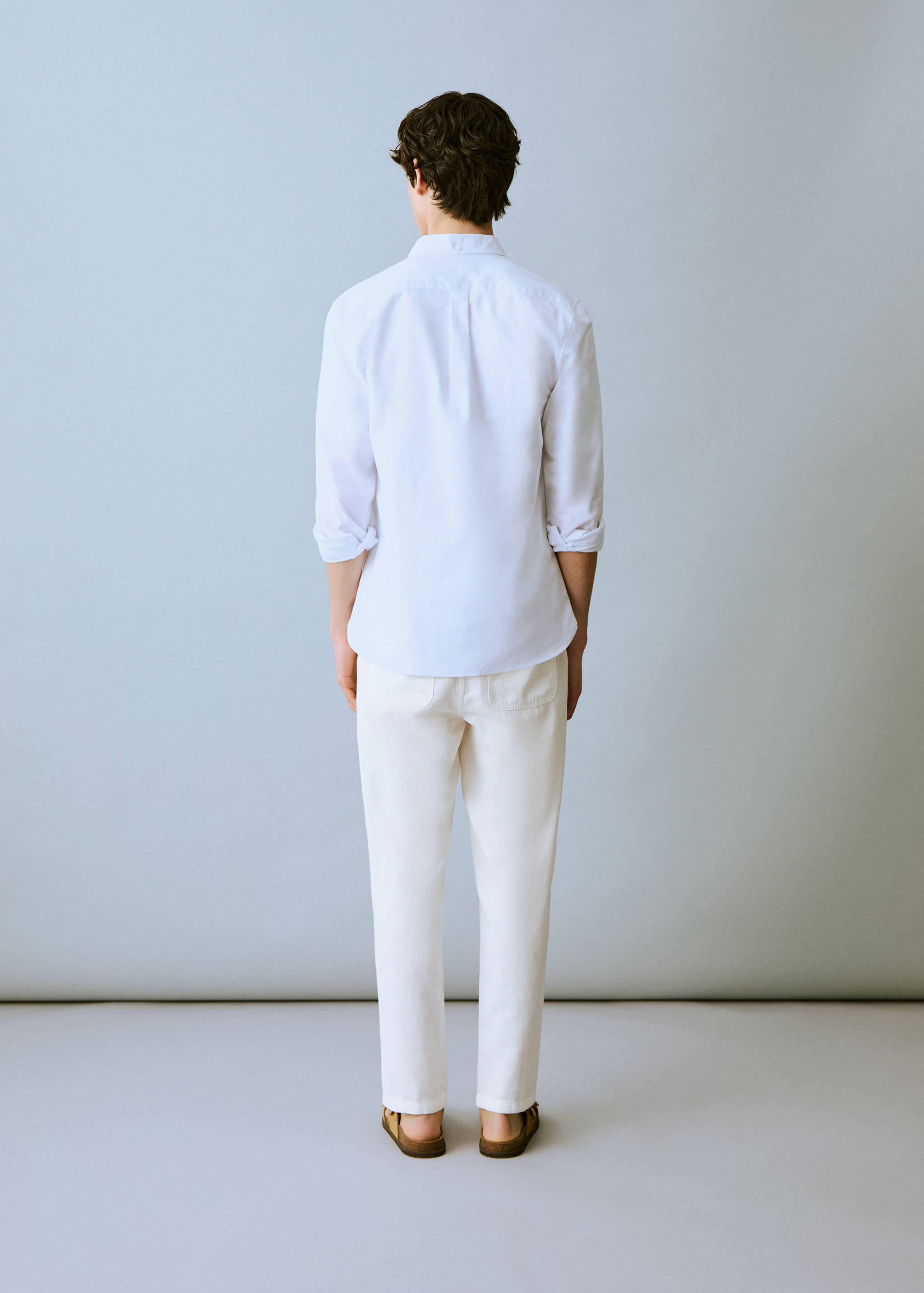 Linen jogger trousers - Reverse of the article