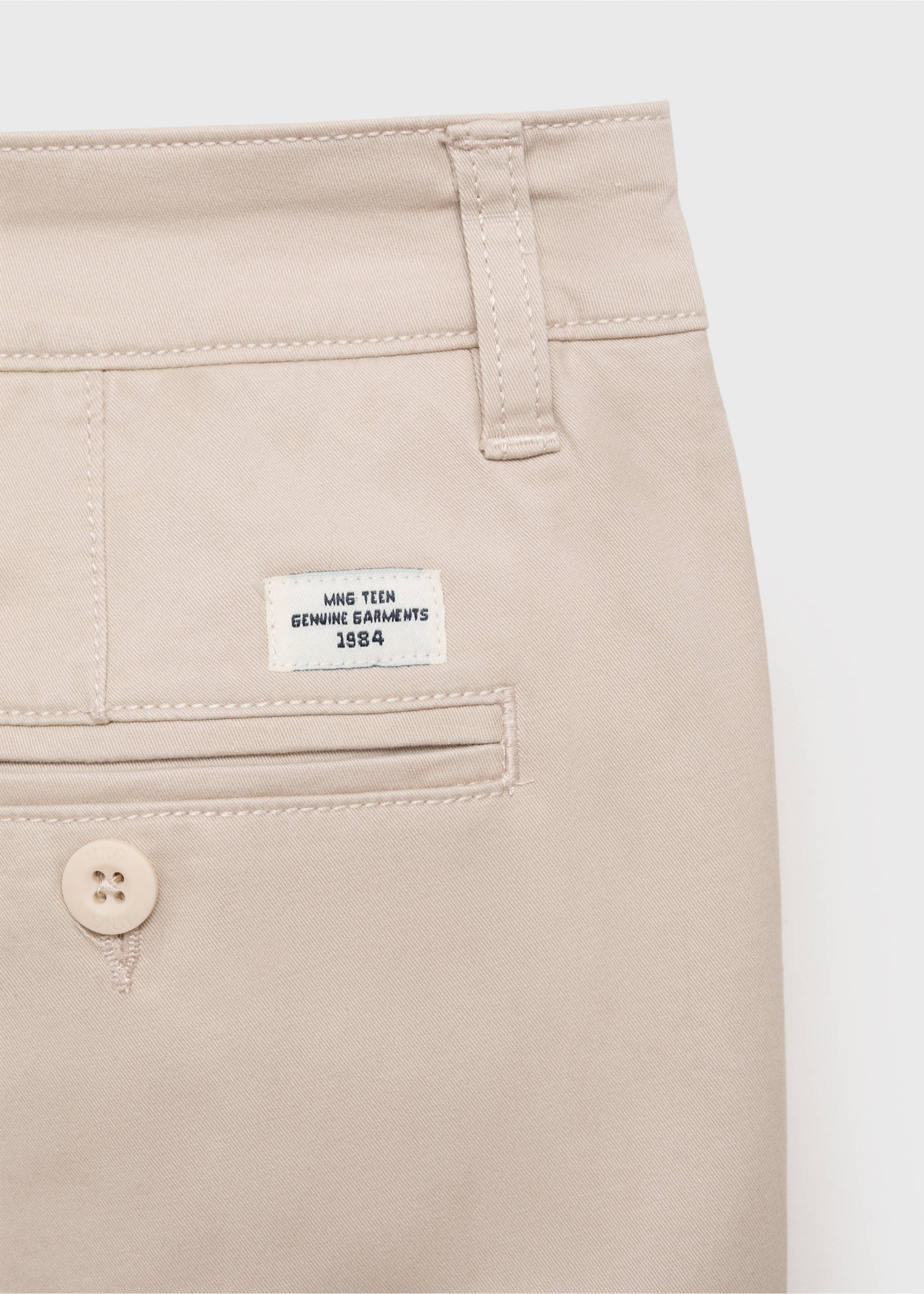 Bermudas algodón - Detalle del artículo 0, Beige. Ref: 87026357-00.