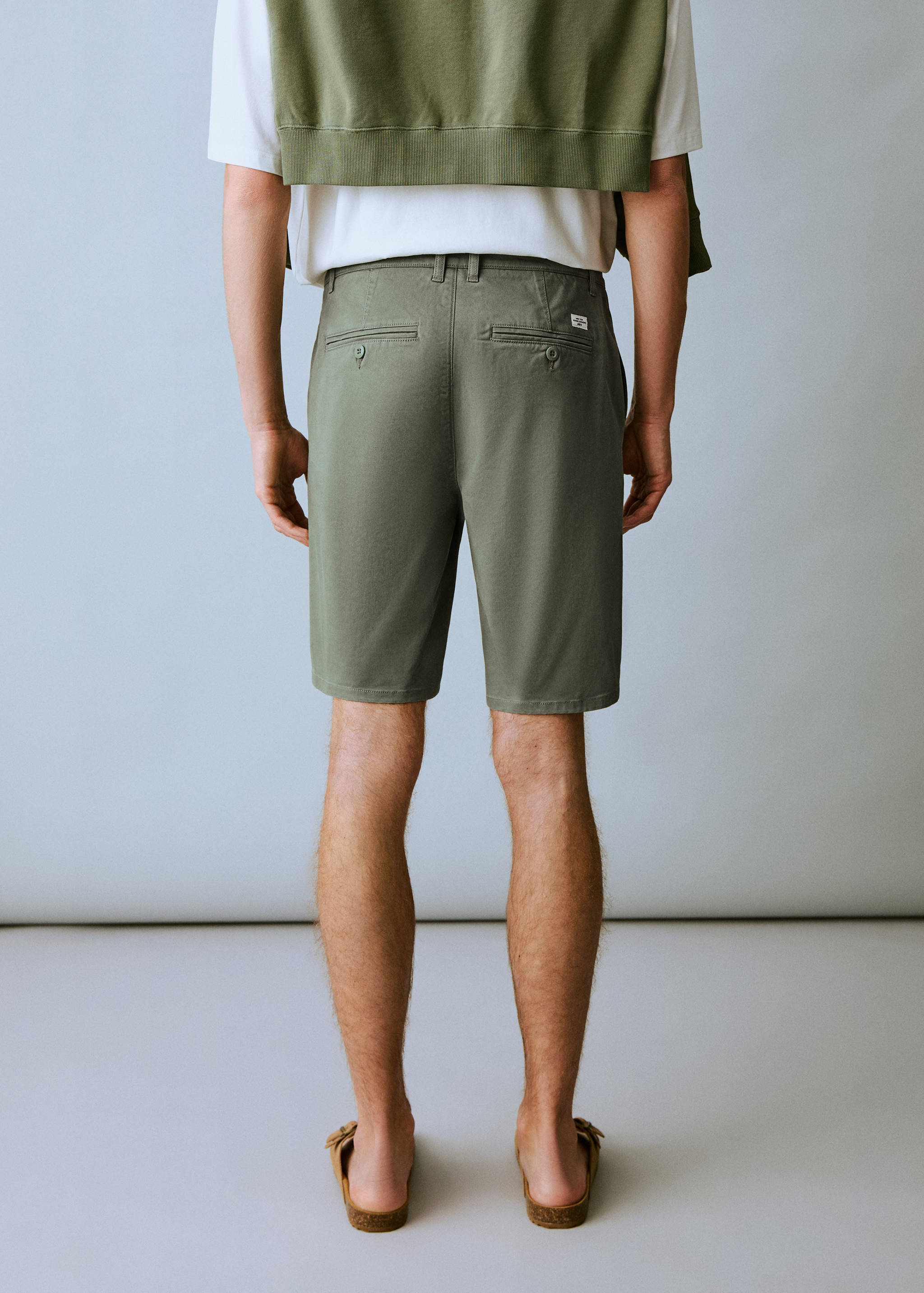 Calções de algodão - Verso do artigo