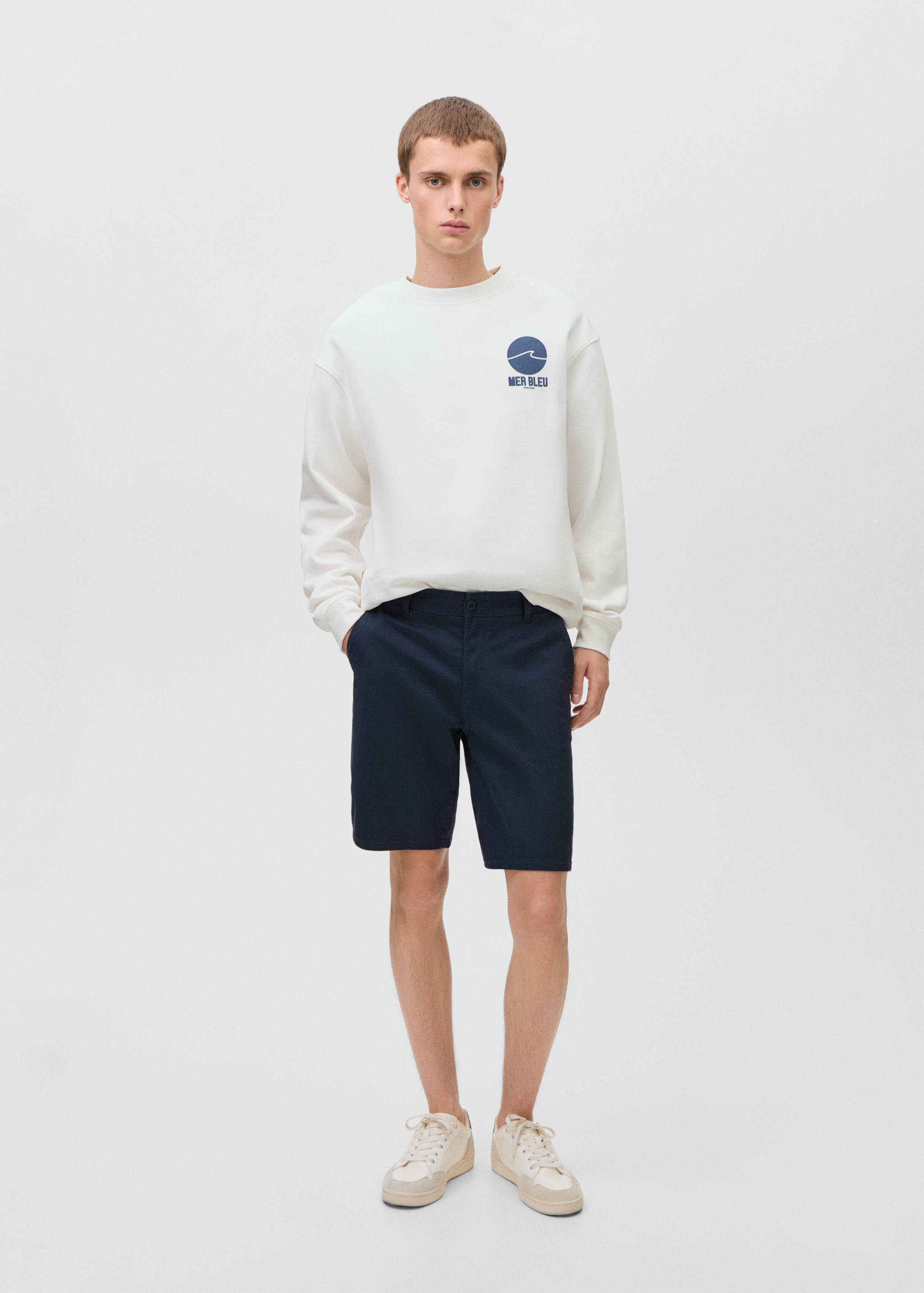 Cotton Bermuda shorts - General plane