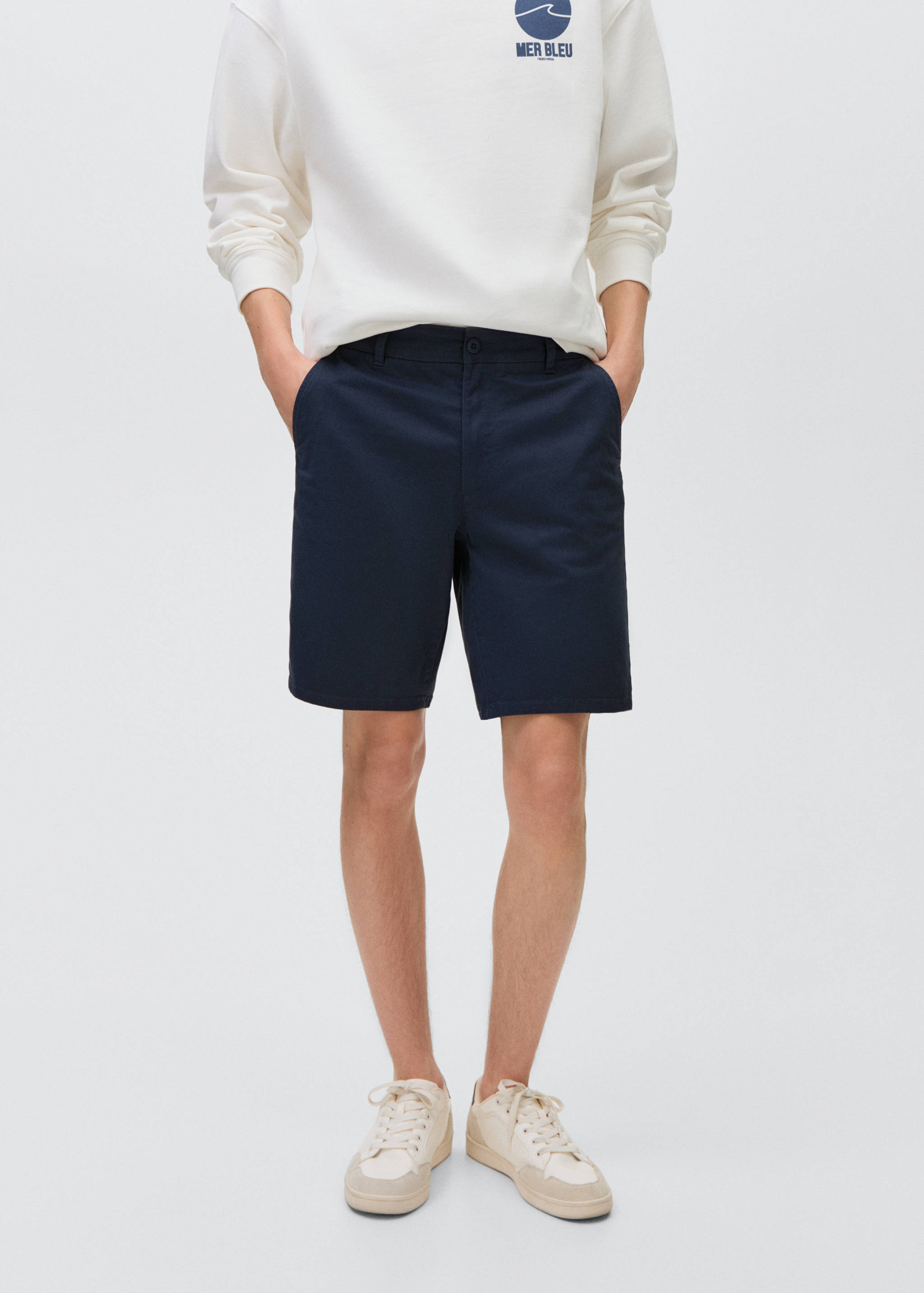 Cotton Bermuda shorts - Medium plane