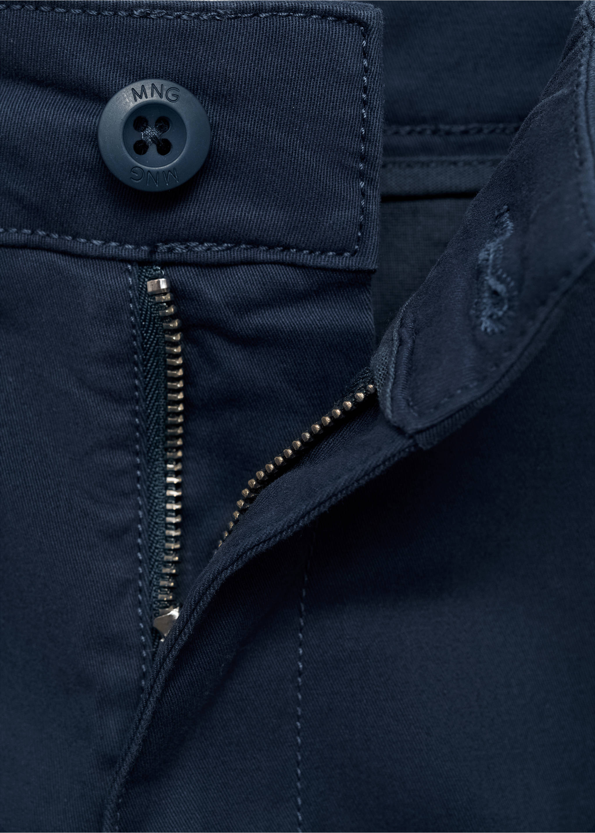 Bermudas algodón - Detalle del artículo 8, Azul marino. Ref: 87026359-00.