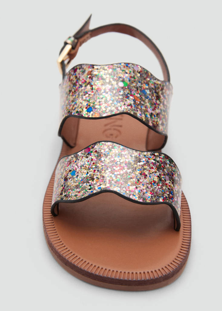 Sandals with glitter strap — Light/Pastel Purple