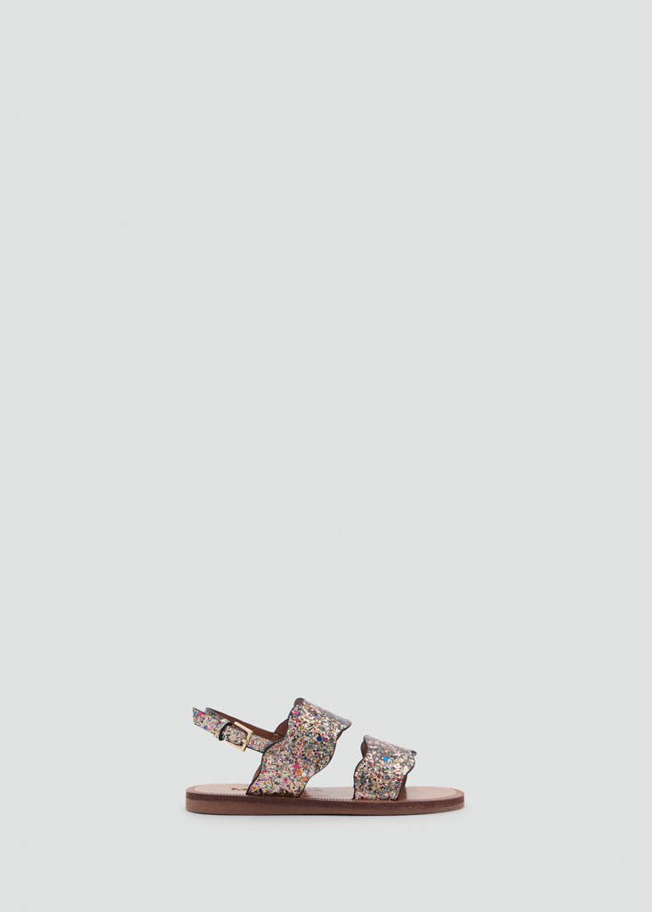 Sandals with glitter strap — Light/Pastel Purple