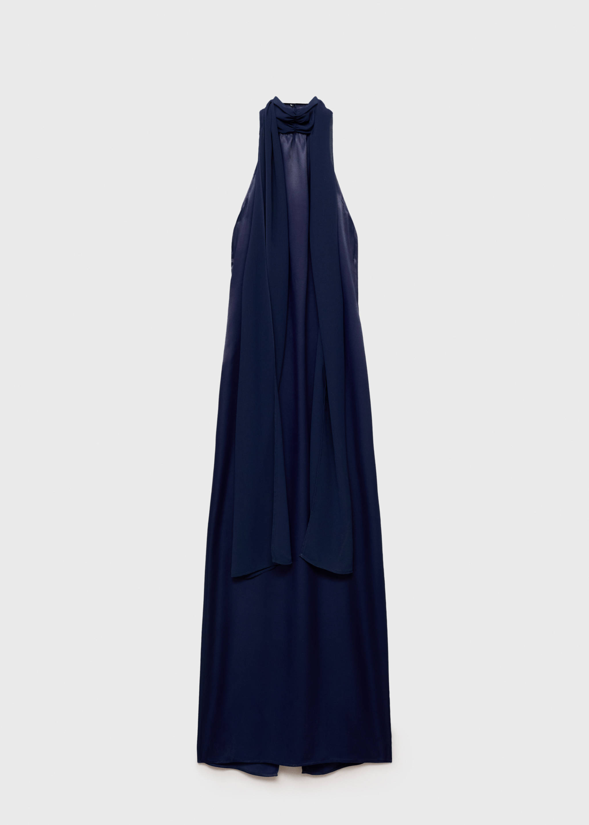 Satin halter neck dress - Article without model