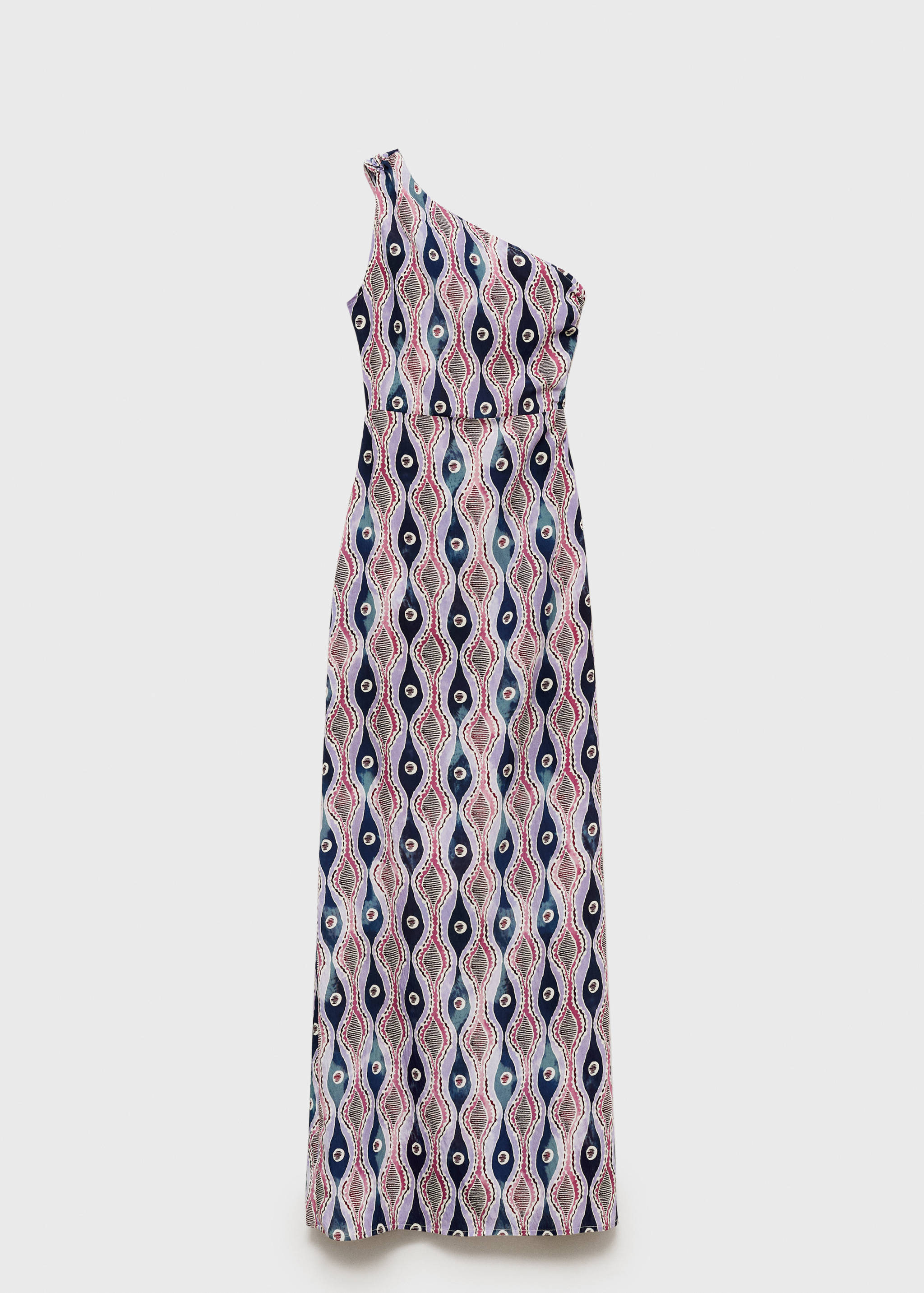 Vestido assimétrico estampado - Artigo sem modelo