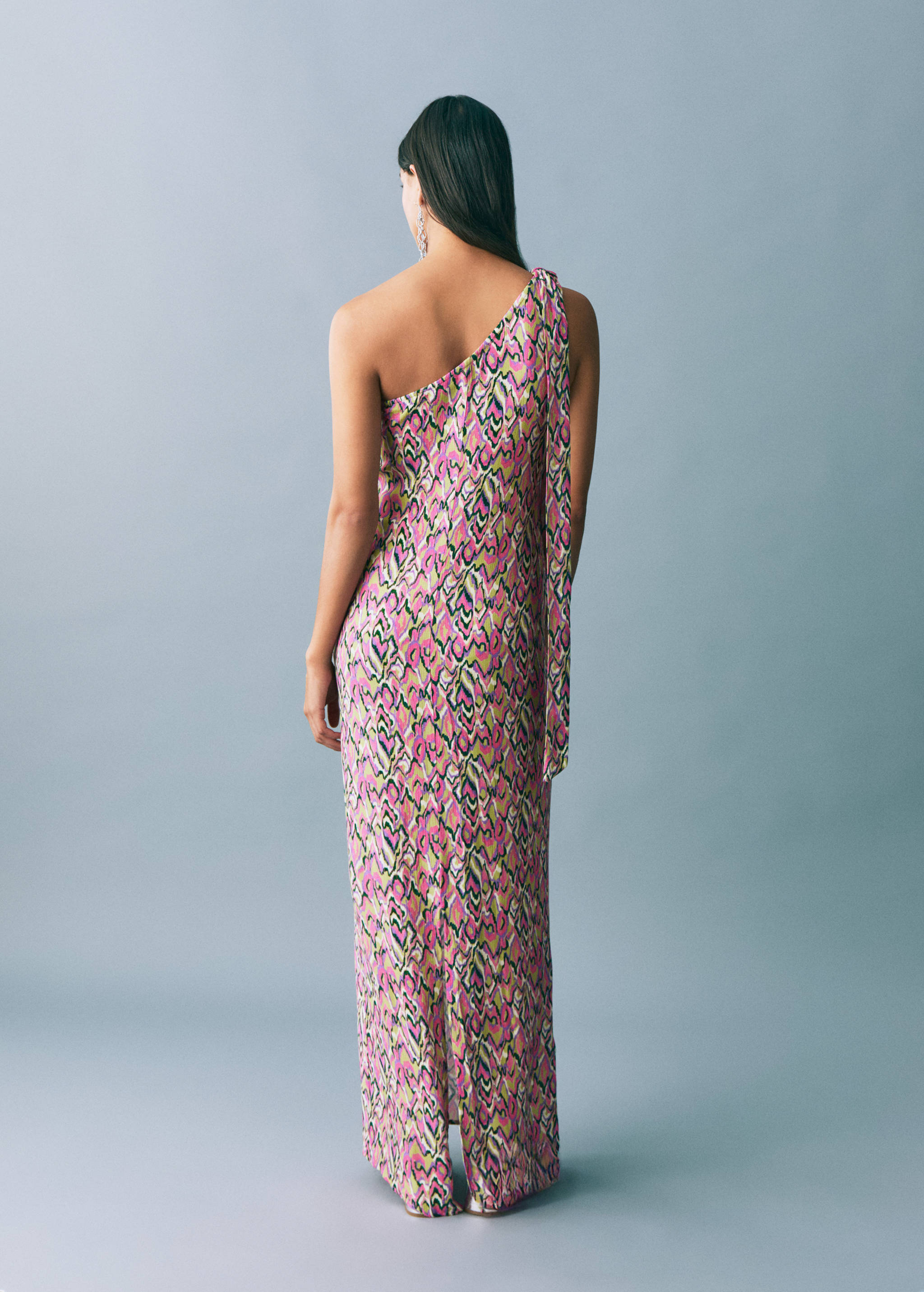 Vestido estampado lazo - Reverso del artículo